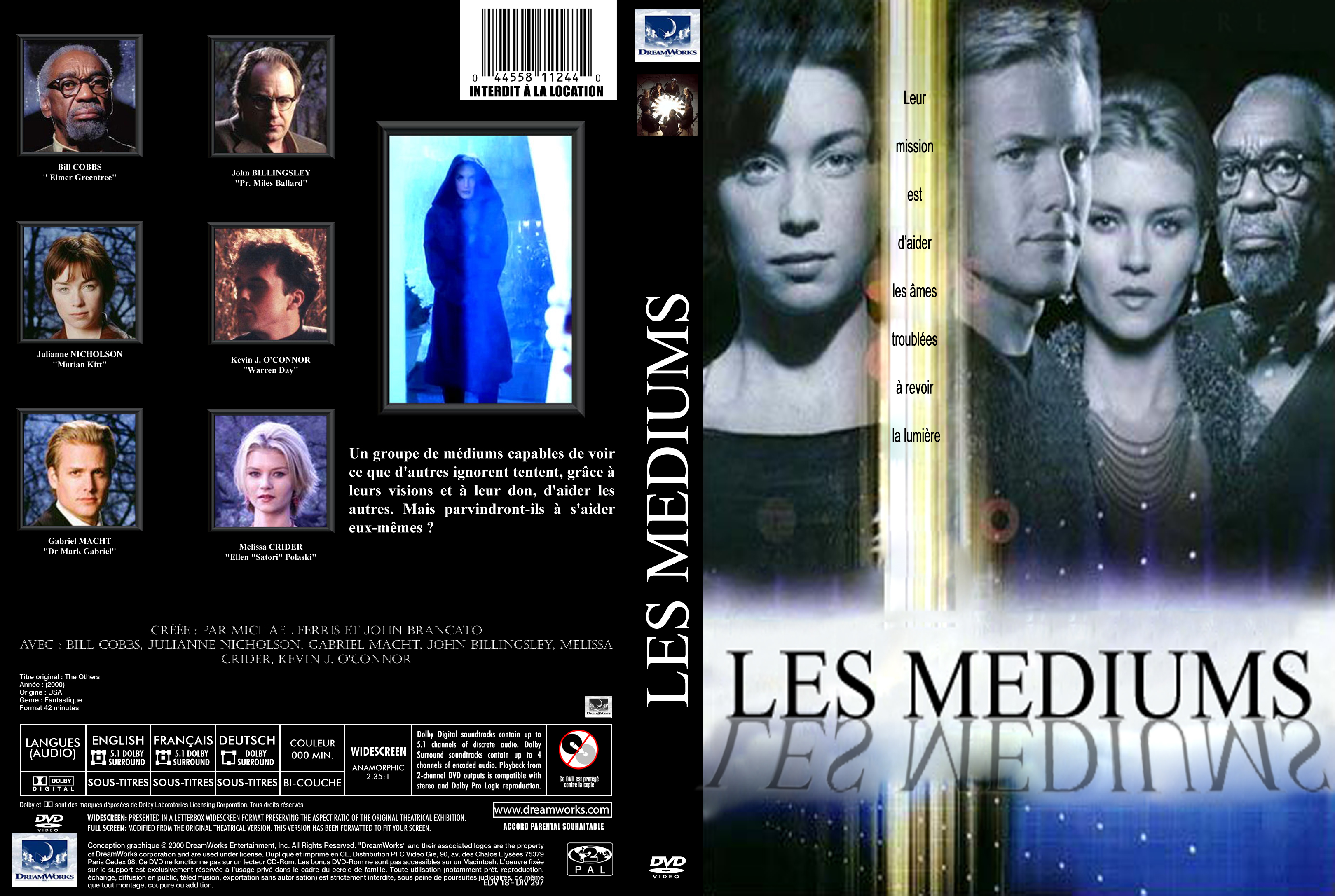 Jaquette DVD Les mdiums custom