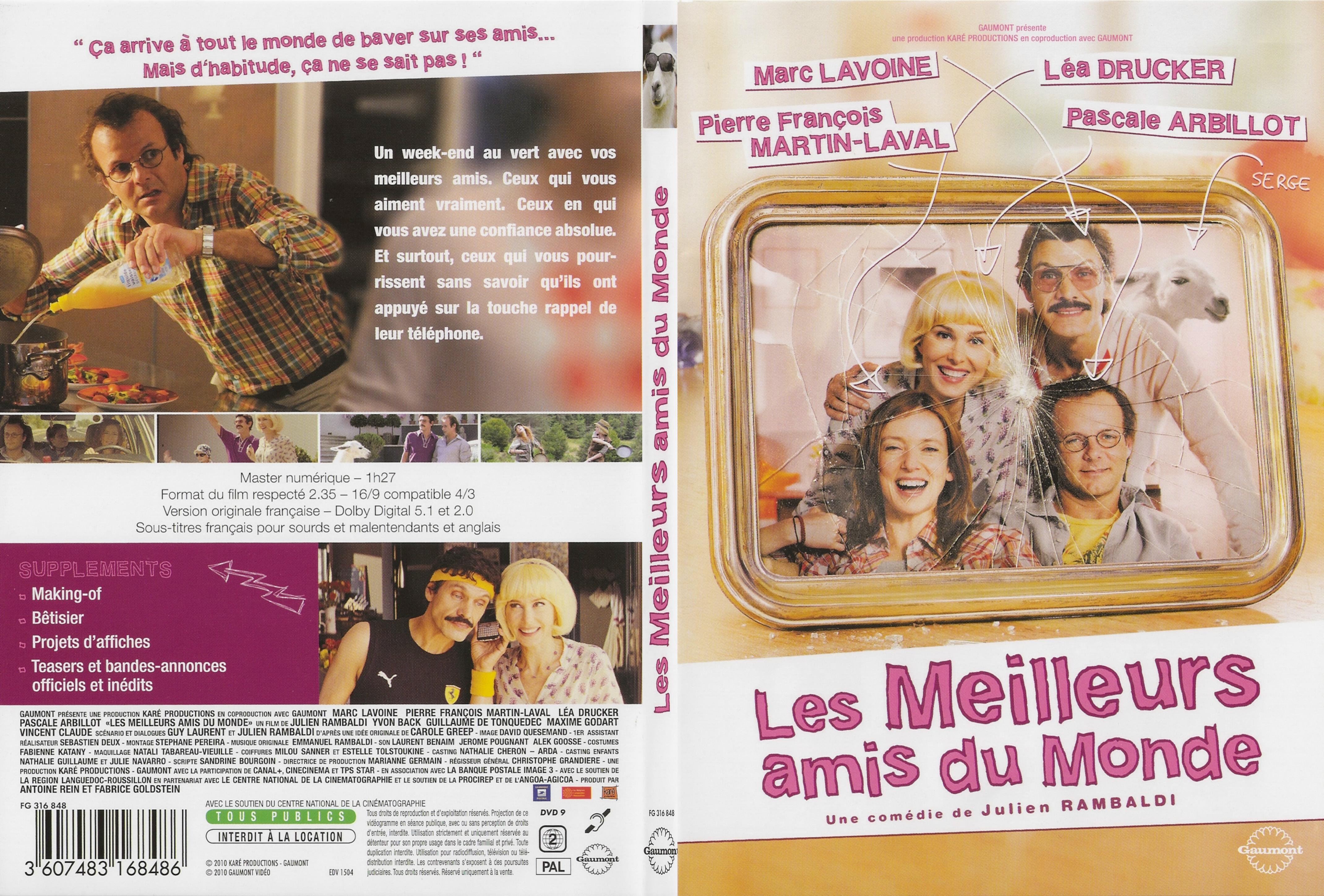 Jaquette DVD Les meilleurs amis du monde - SLIM