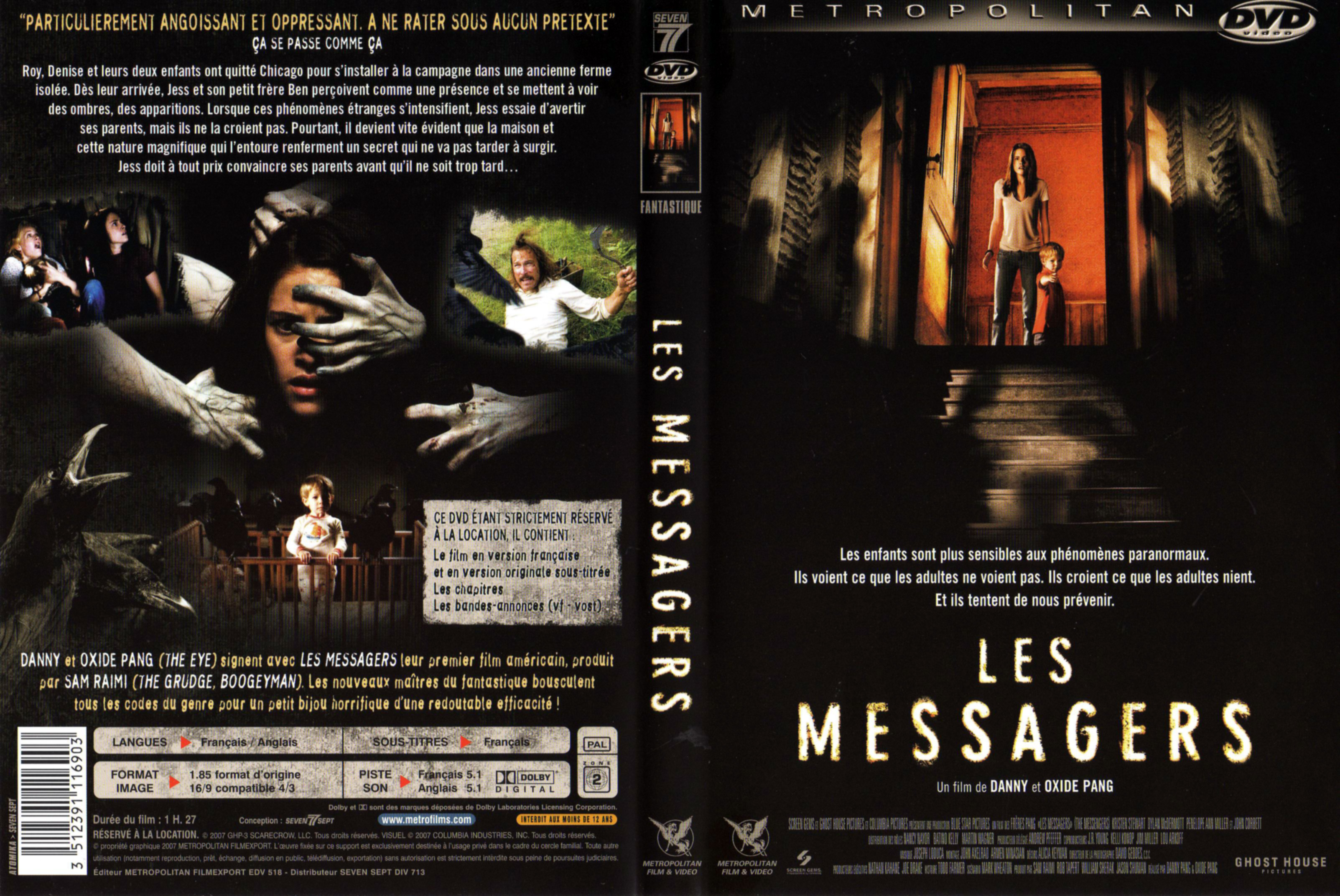 Jaquette DVD Les messagers