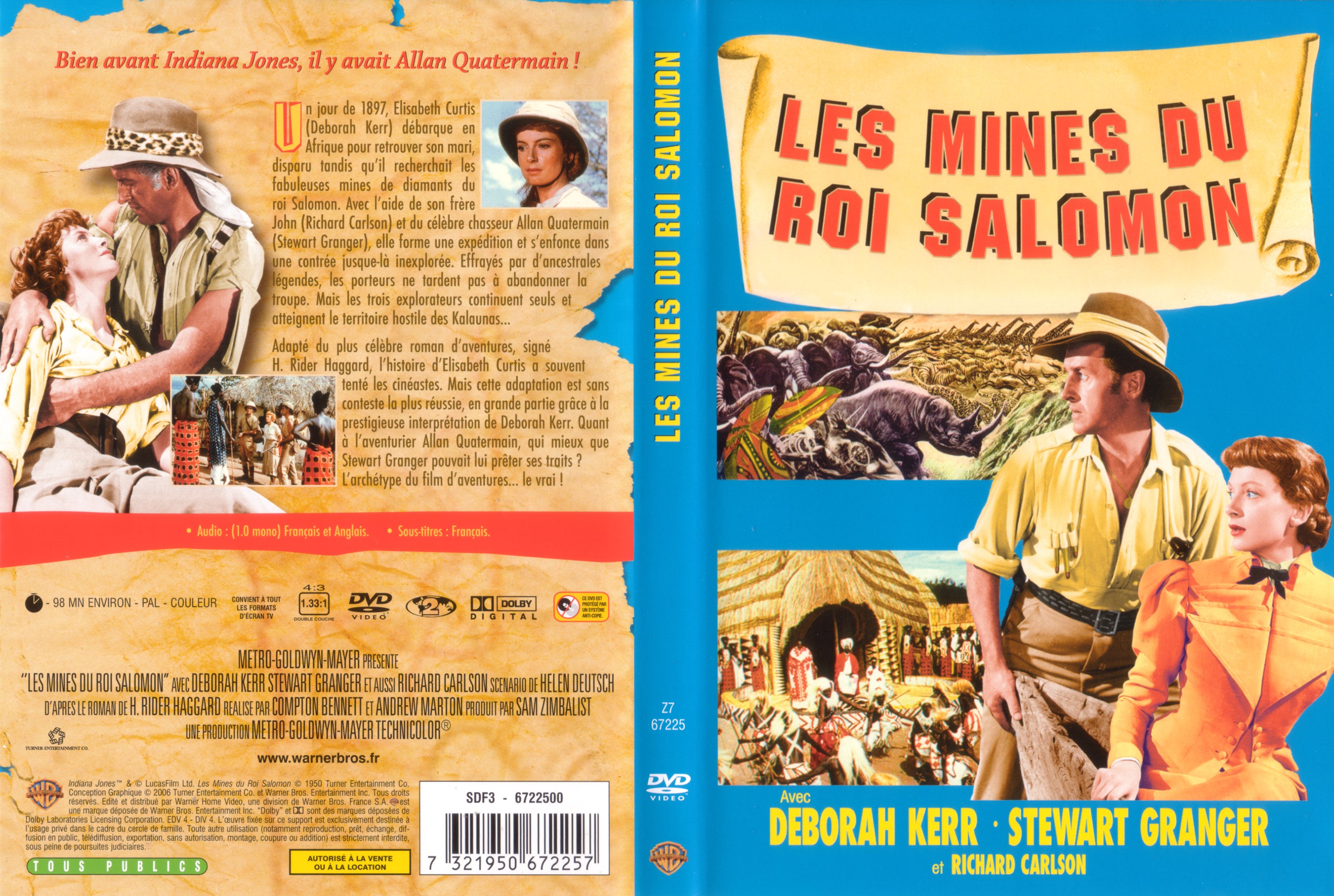 Jaquette DVD Les mines du roi Salomon (Stewart Granger)