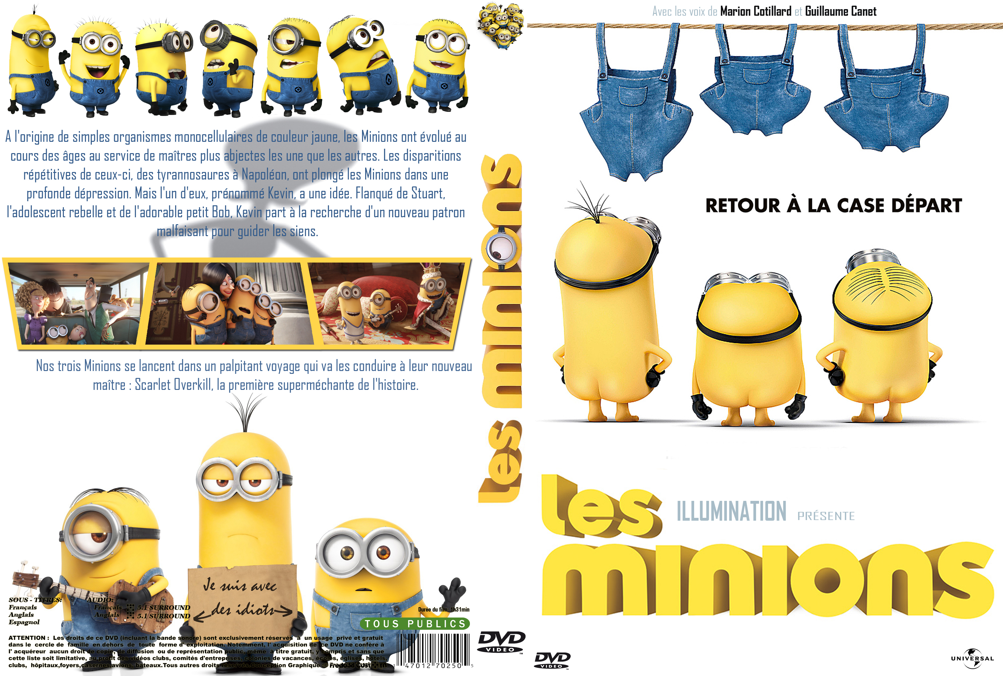 Jaquette DVD Les minions custom