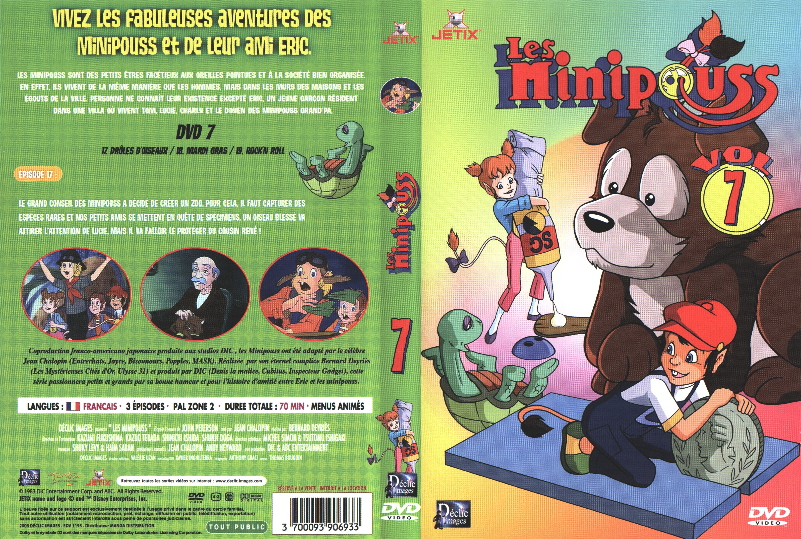 Jaquette DVD Les minipouss vol 07