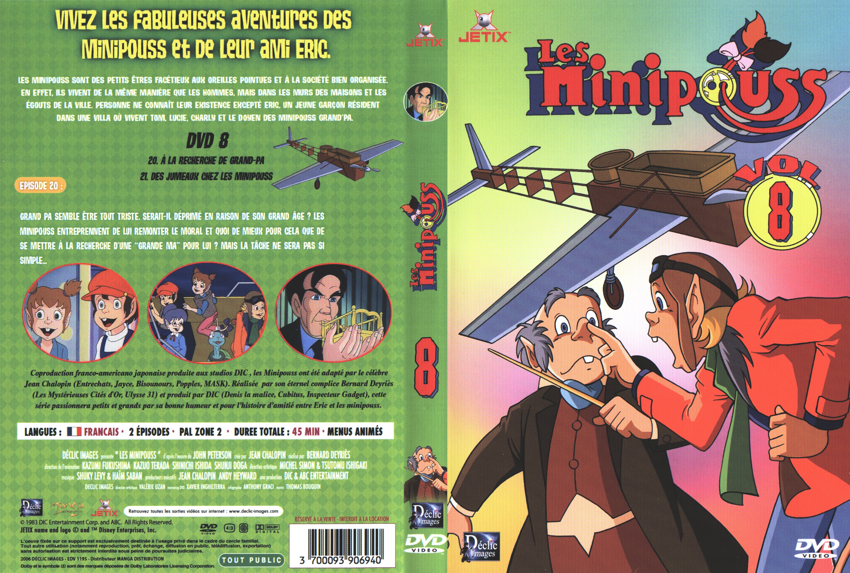 Jaquette DVD Les minipouss vol 08