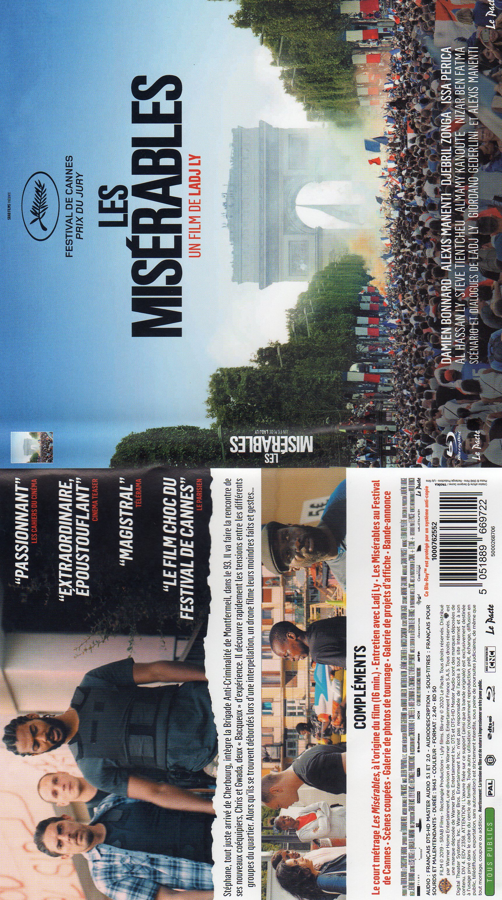 Jaquette DVD Les miserables 2019 (BLU-RAY)