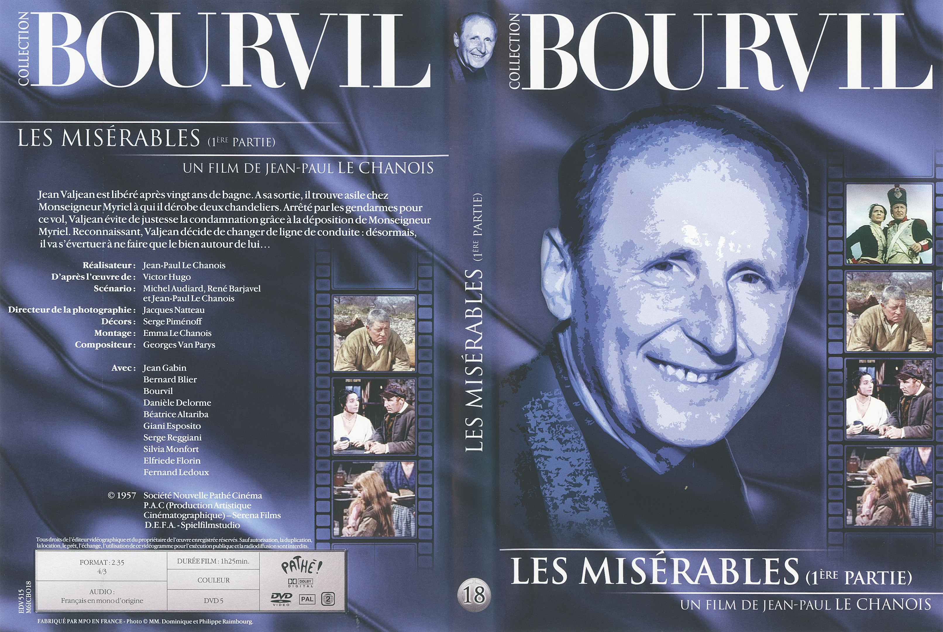 Jaquette DVD Les misrables (Gabin) 1 re poque v3