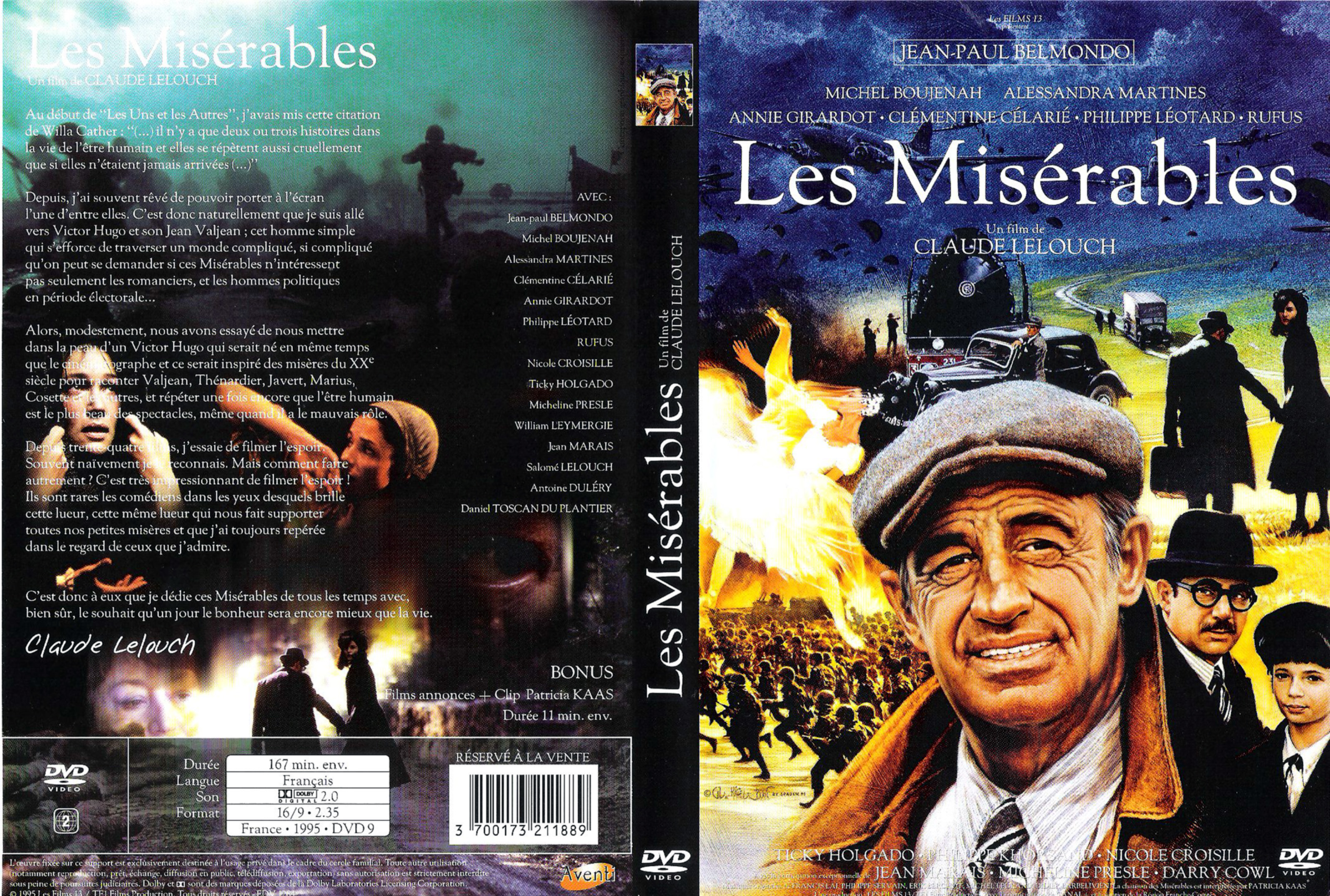 Jaquette DVD Les misrables (Lelouch) v2
