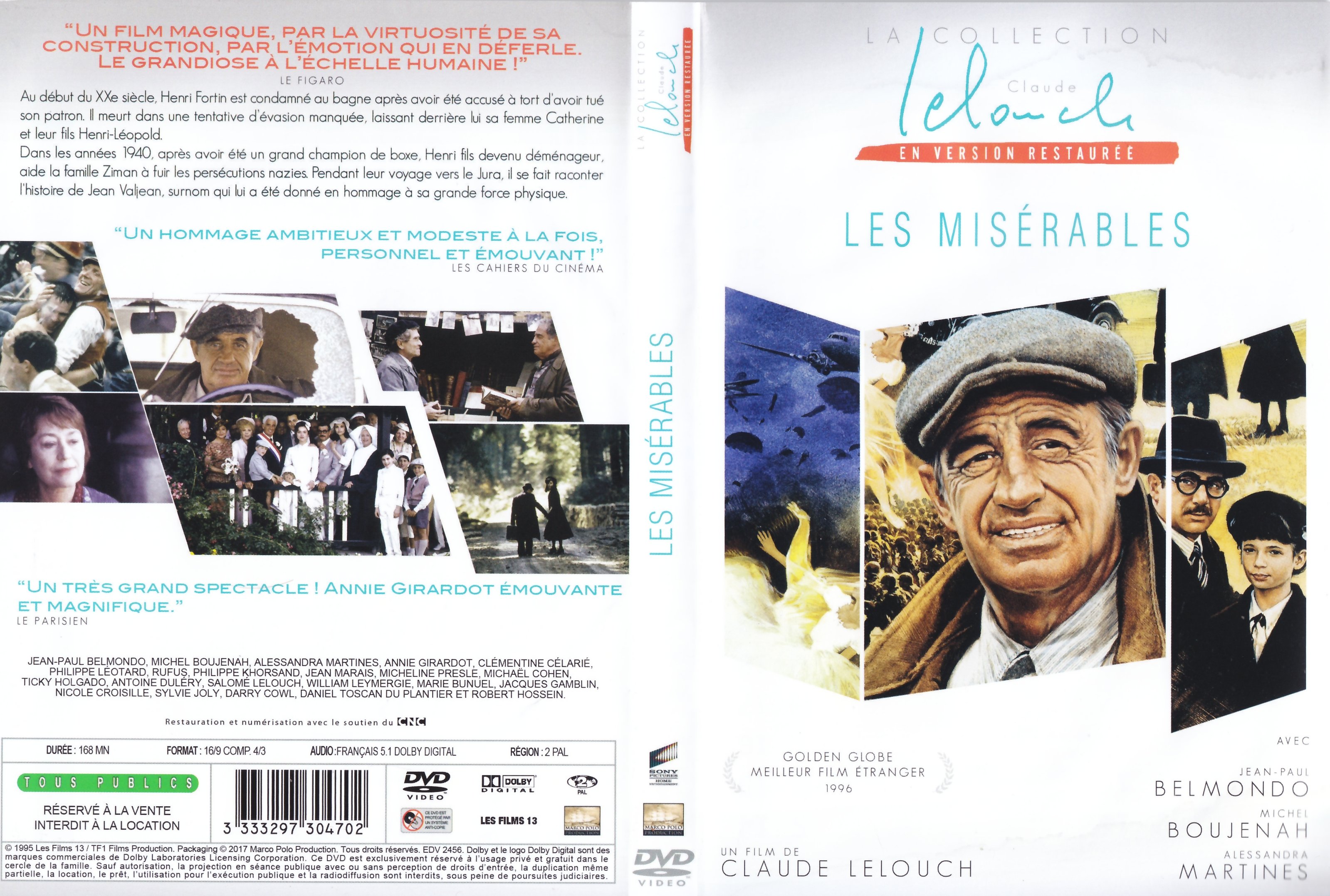 Jaquette DVD Les misrables (Lelouch) v3