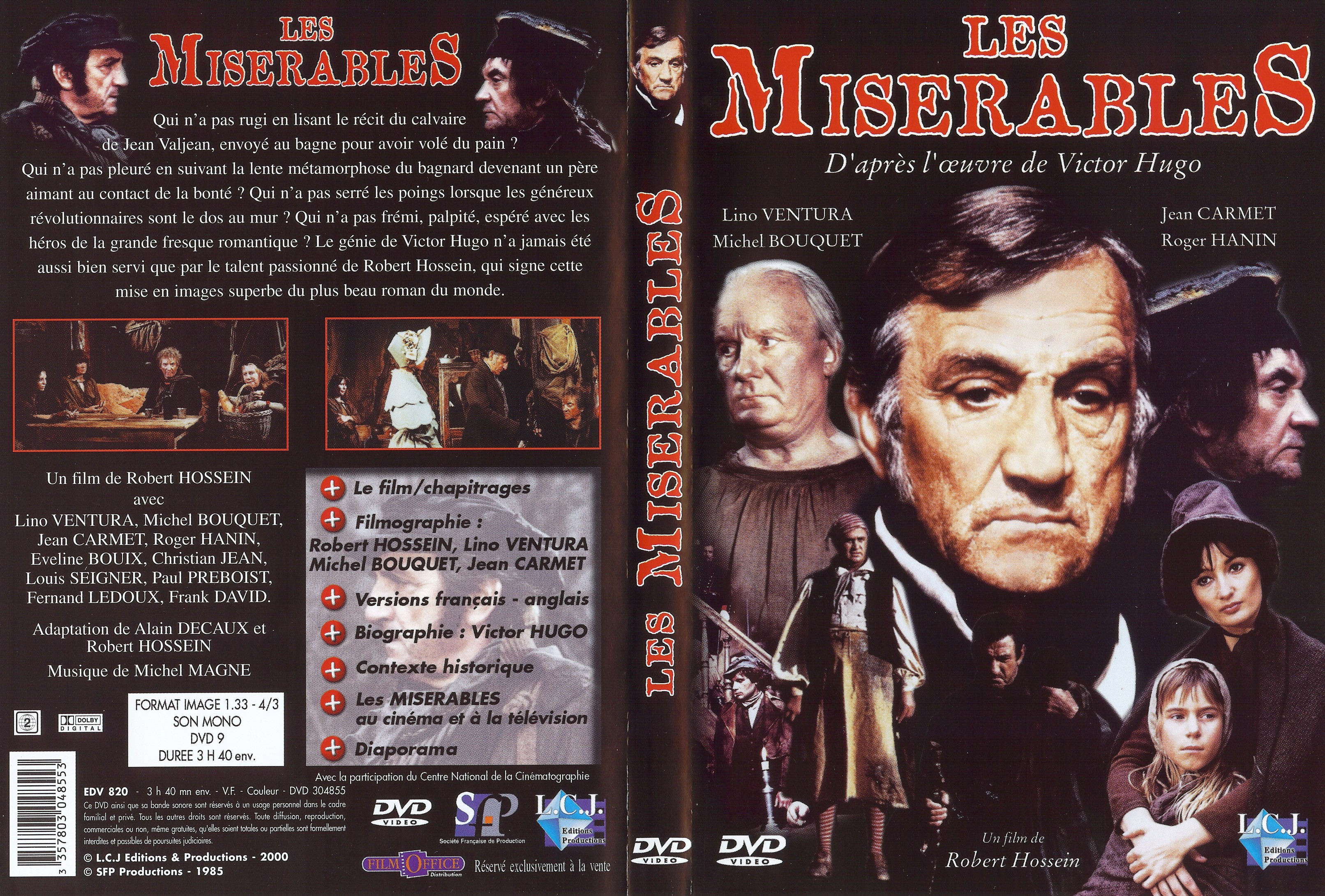 Jaquette DVD Les misrables (Ventura)