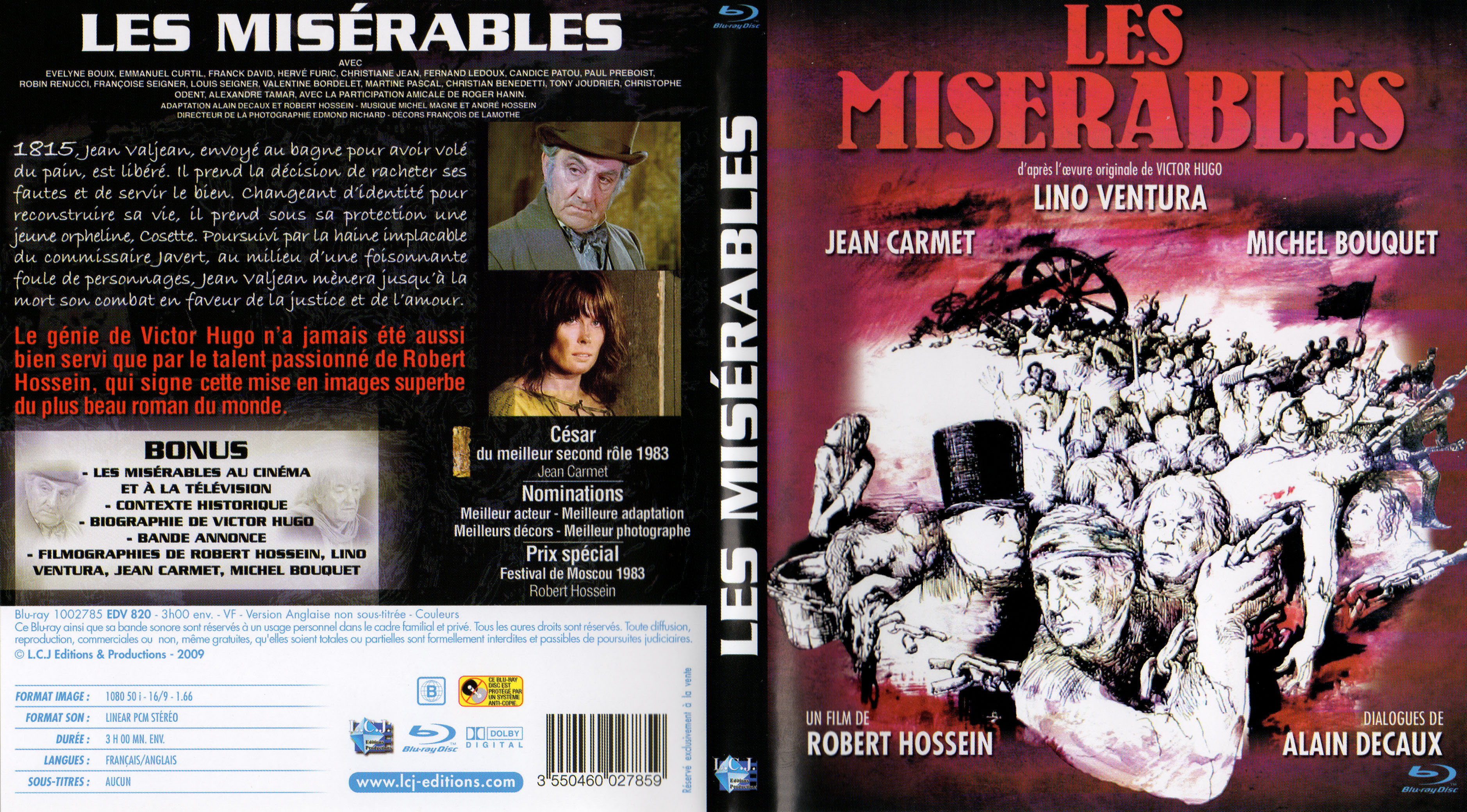 Jaquette DVD Les misrables (Ventura) (BLU-RAY)
