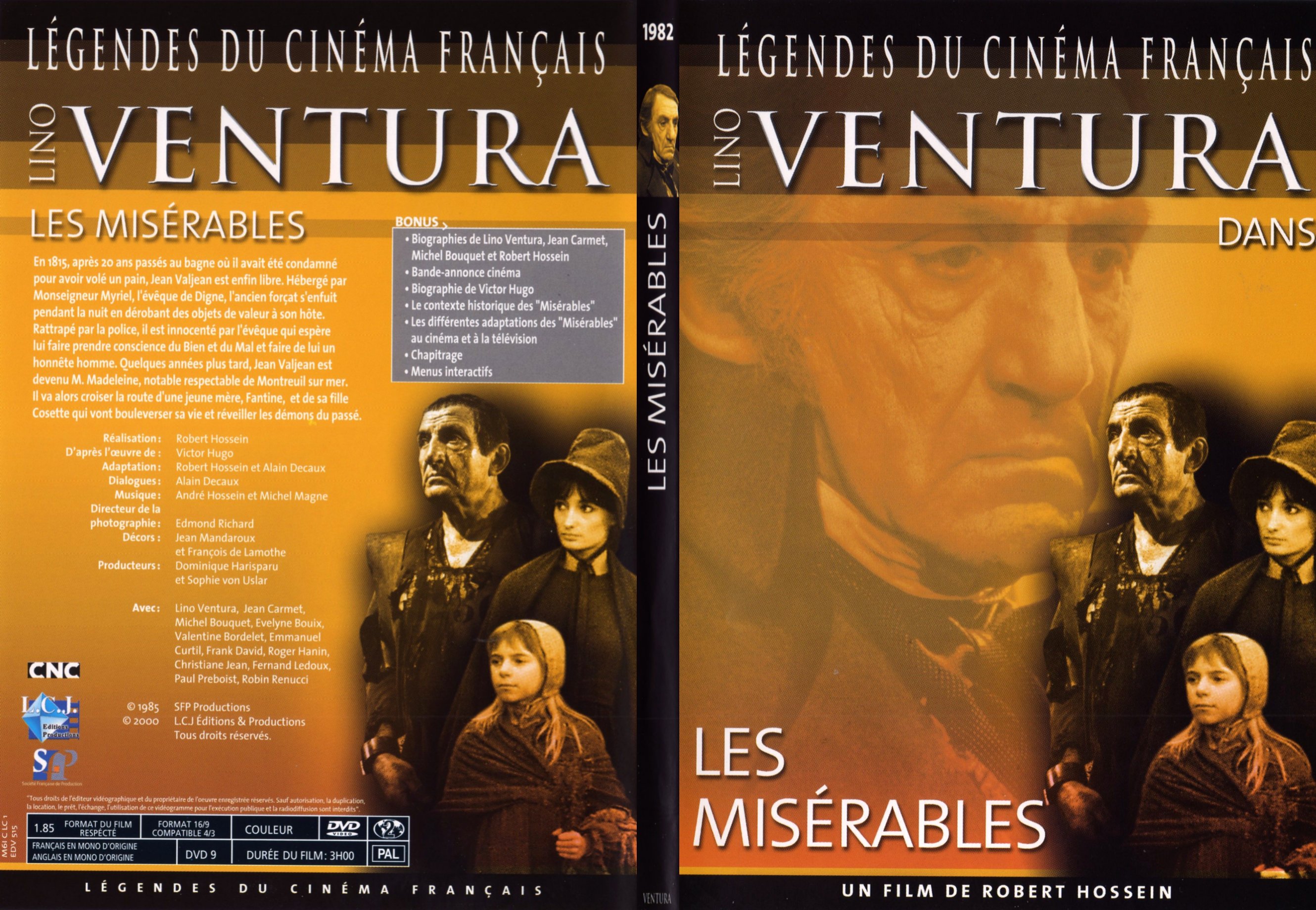 Jaquette DVD Les misrables (Ventura) - SLIM
