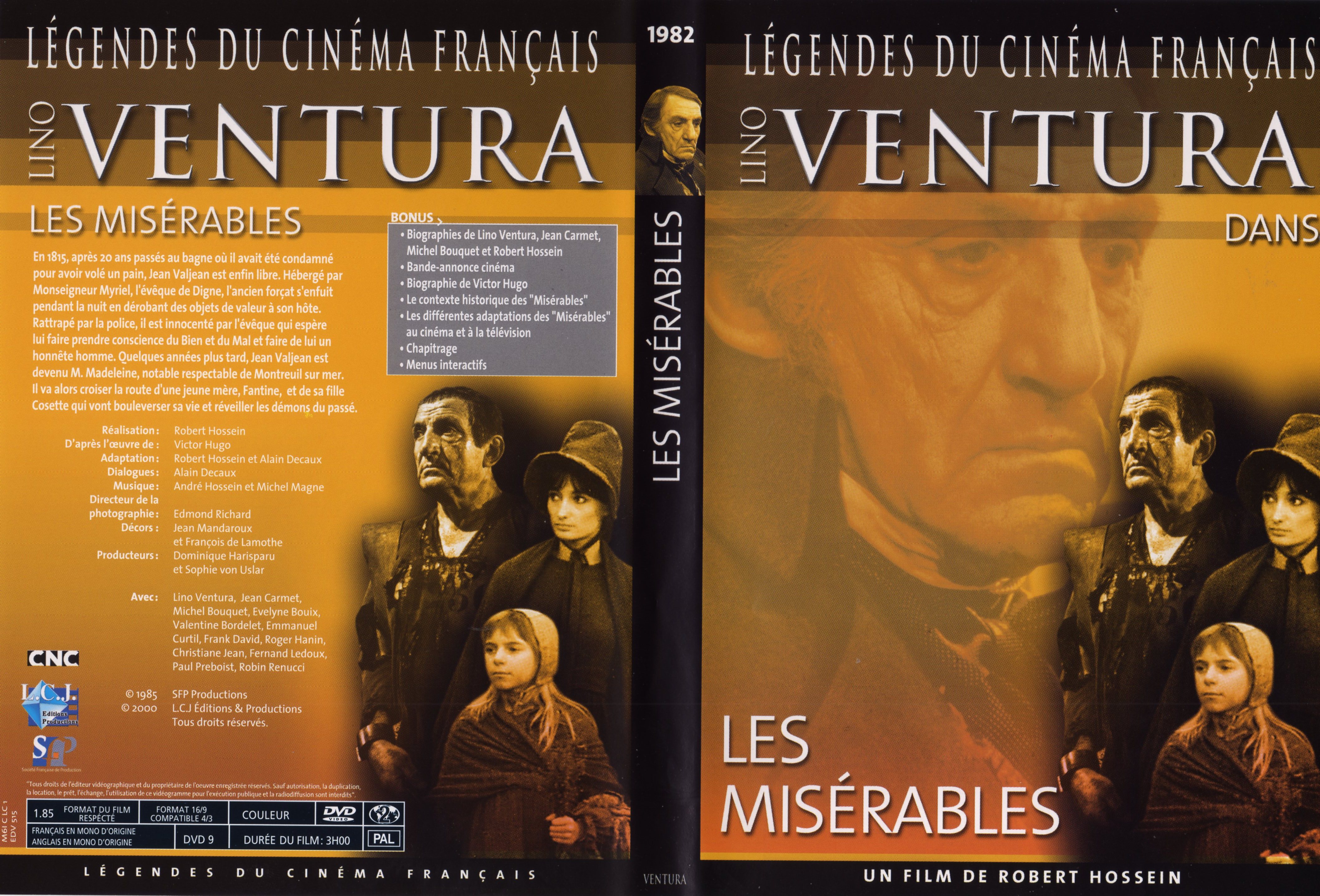 Jaquette DVD Les misrables (Ventura) v3