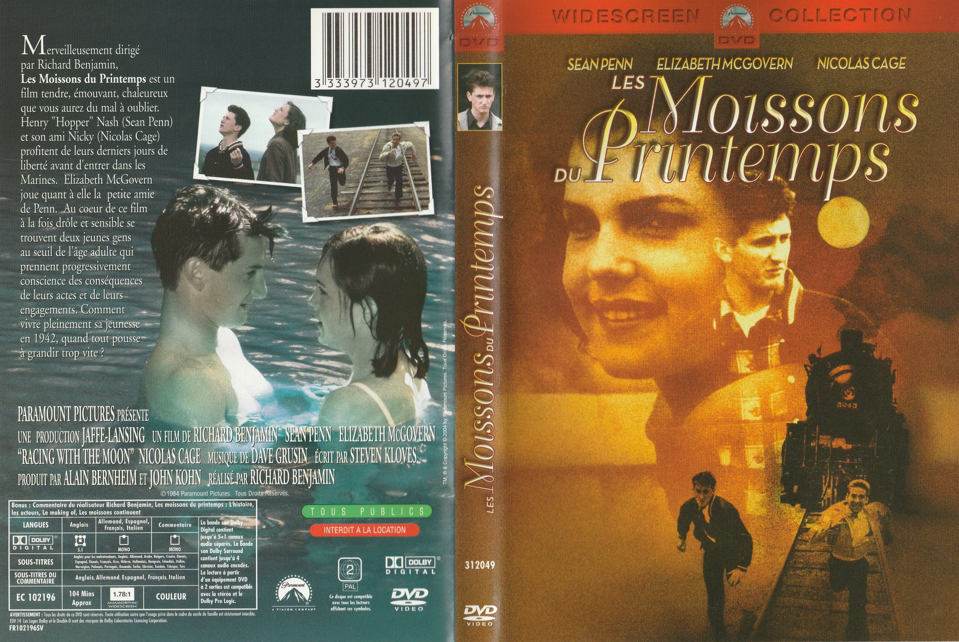 Jaquette DVD Les moissons du printemps