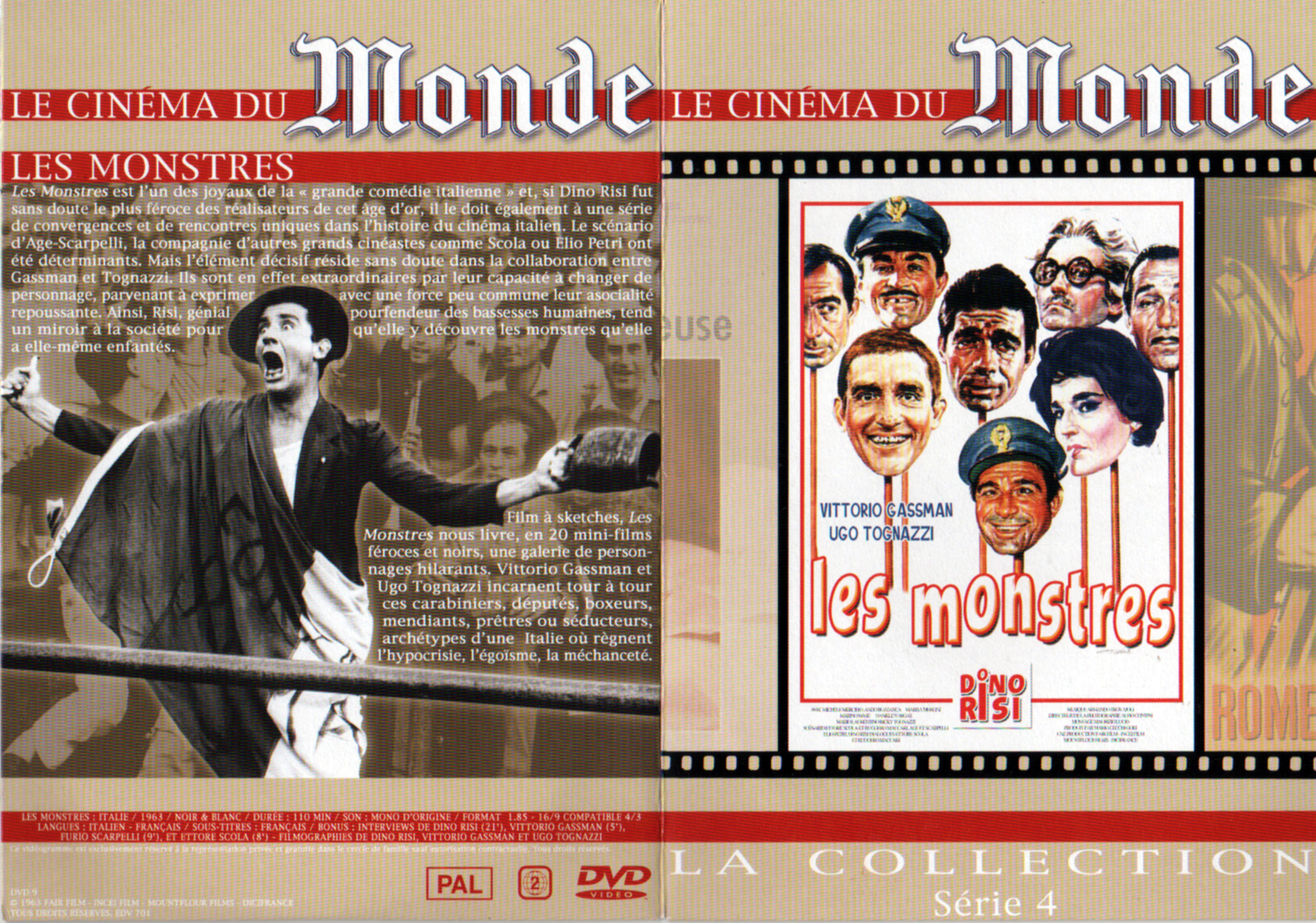 Jaquette DVD Les monstres