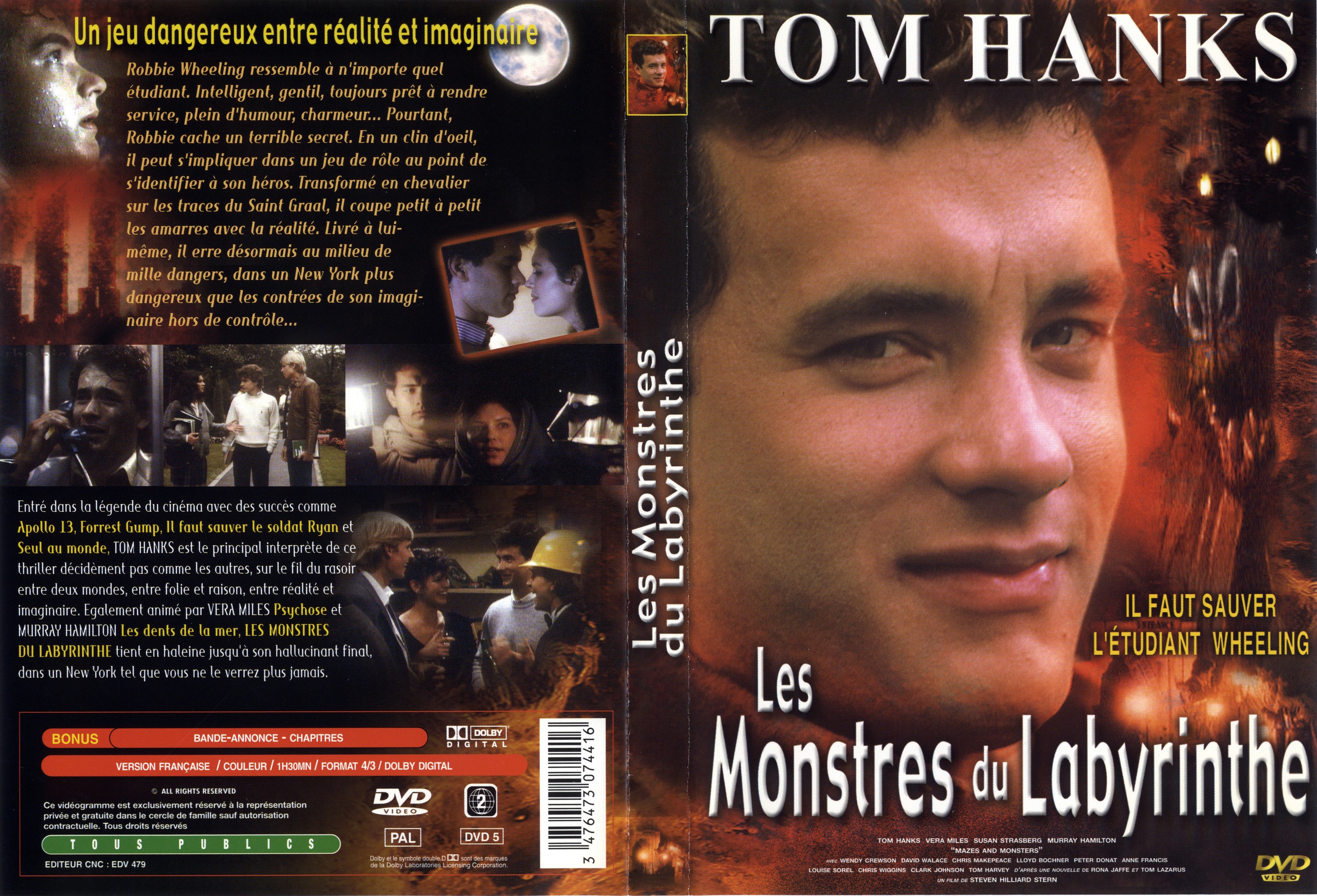 Jaquette DVD Les monstres du labyrinthe