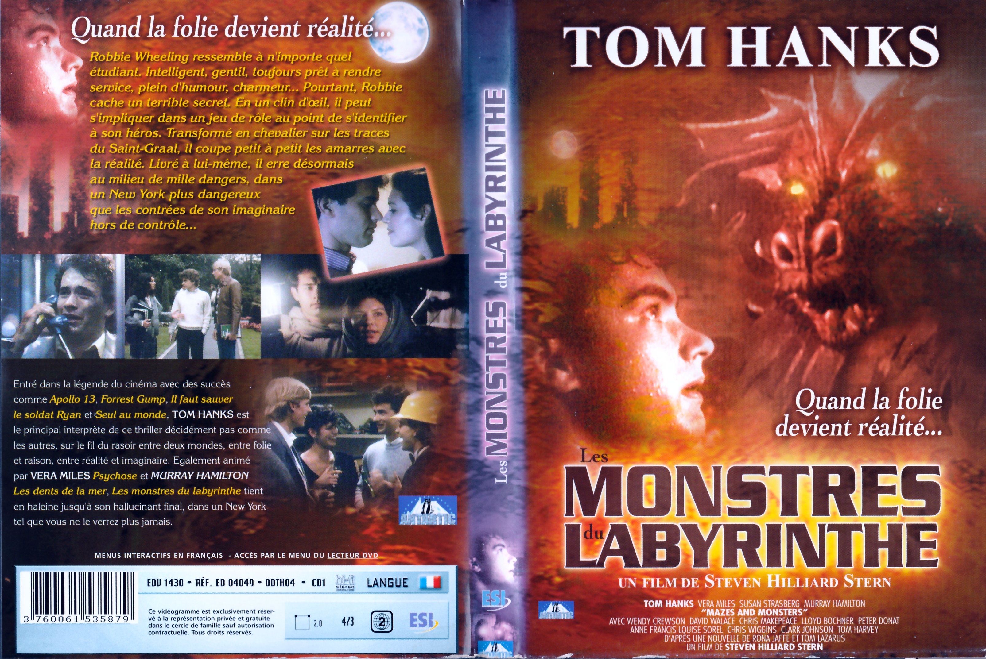Jaquette DVD Les monstres du labyrinthe V2