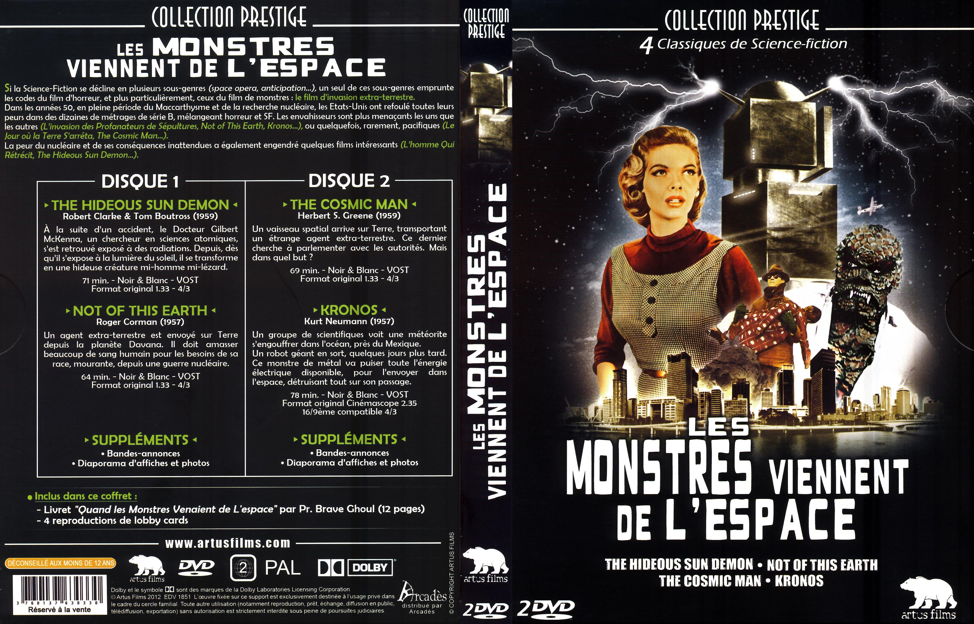 Jaquette DVD Les monstres viennent de l