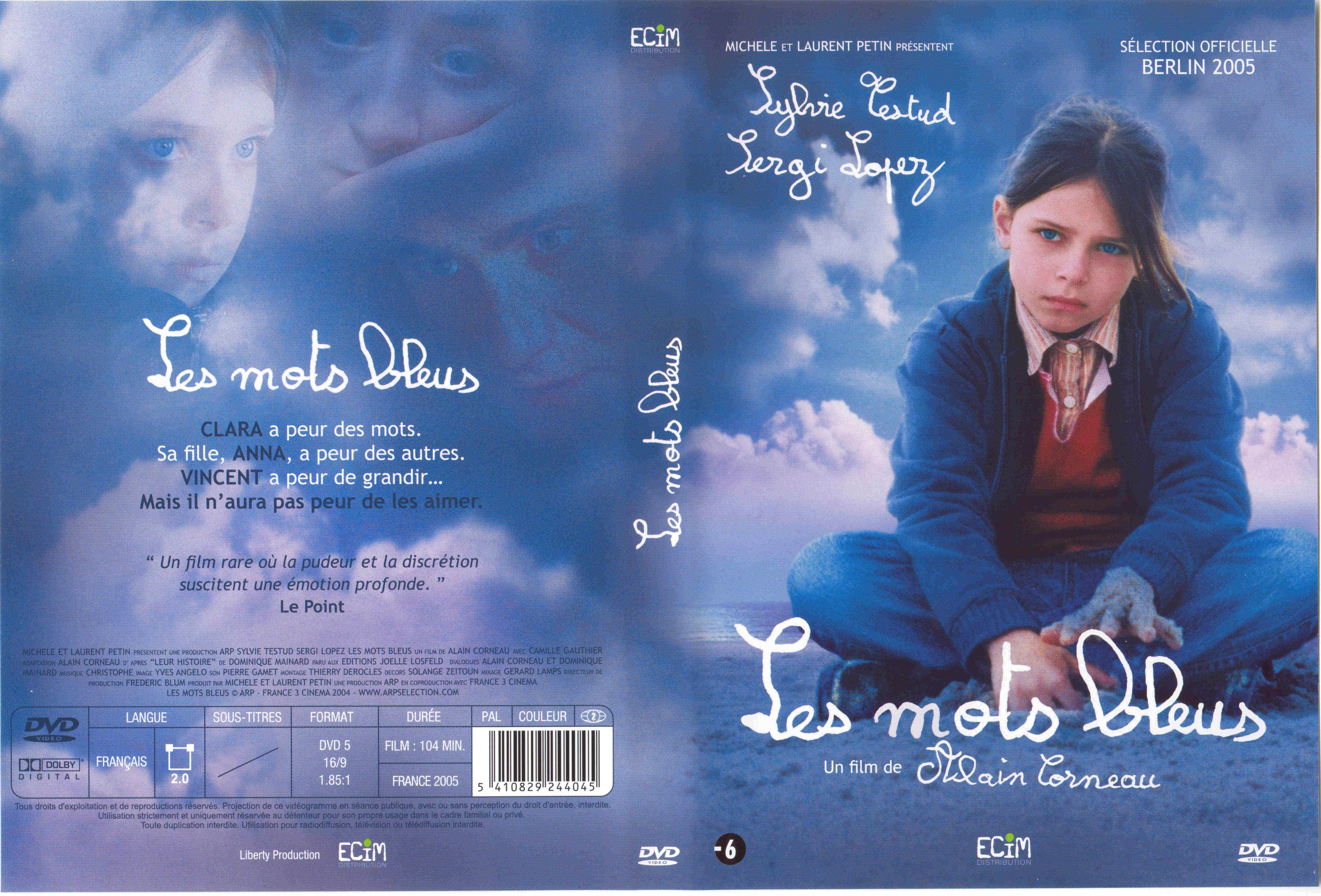 Jaquette DVD Les mots bleus v2