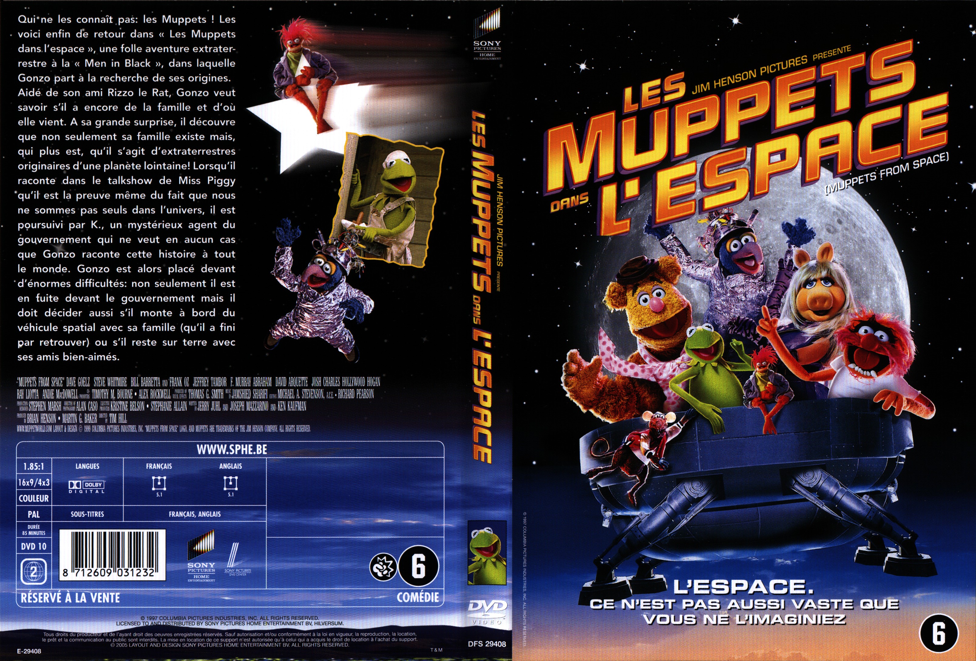 Jaquette DVD Les muppets dans l
