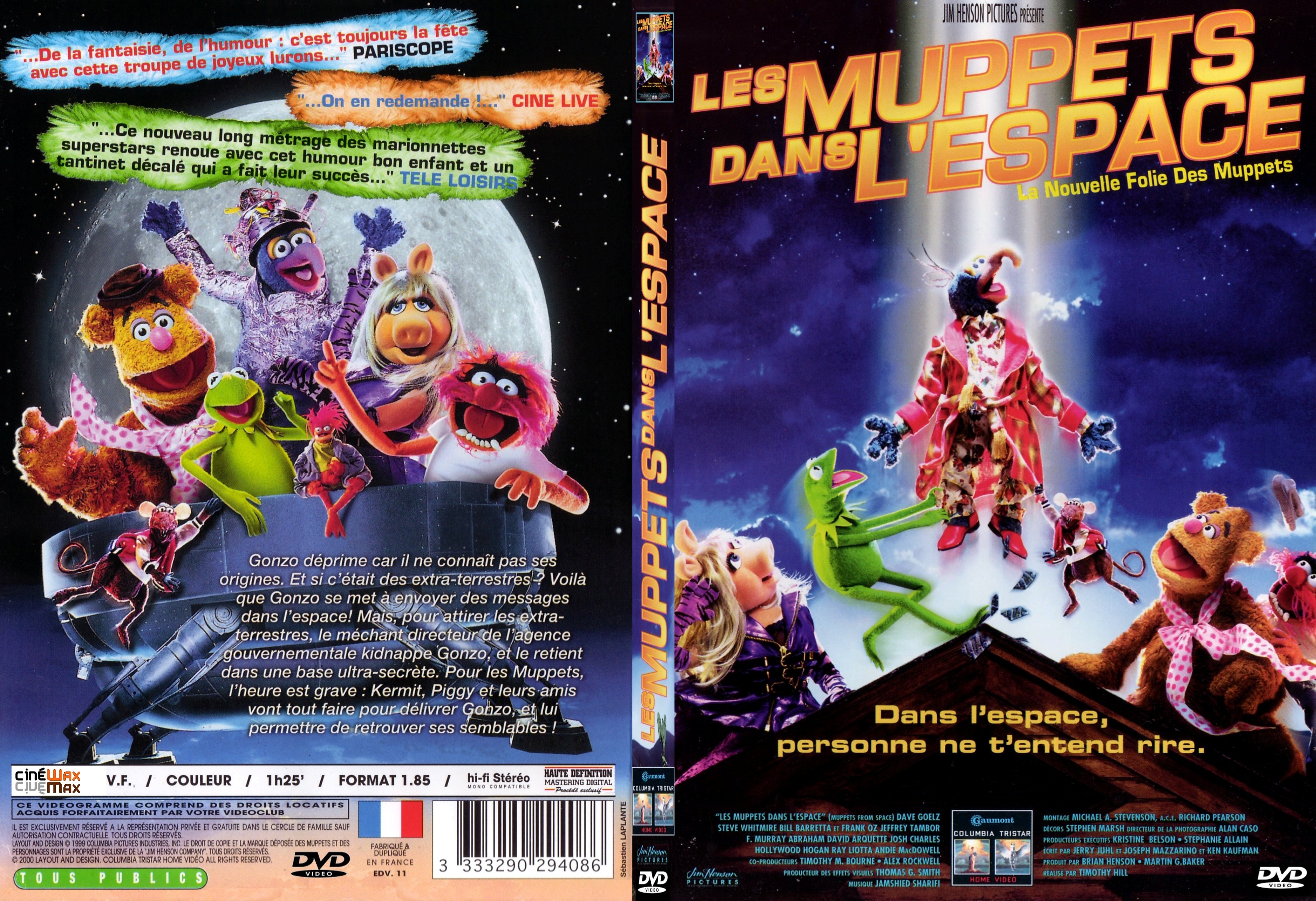 Jaquette DVD Les muppets dans l