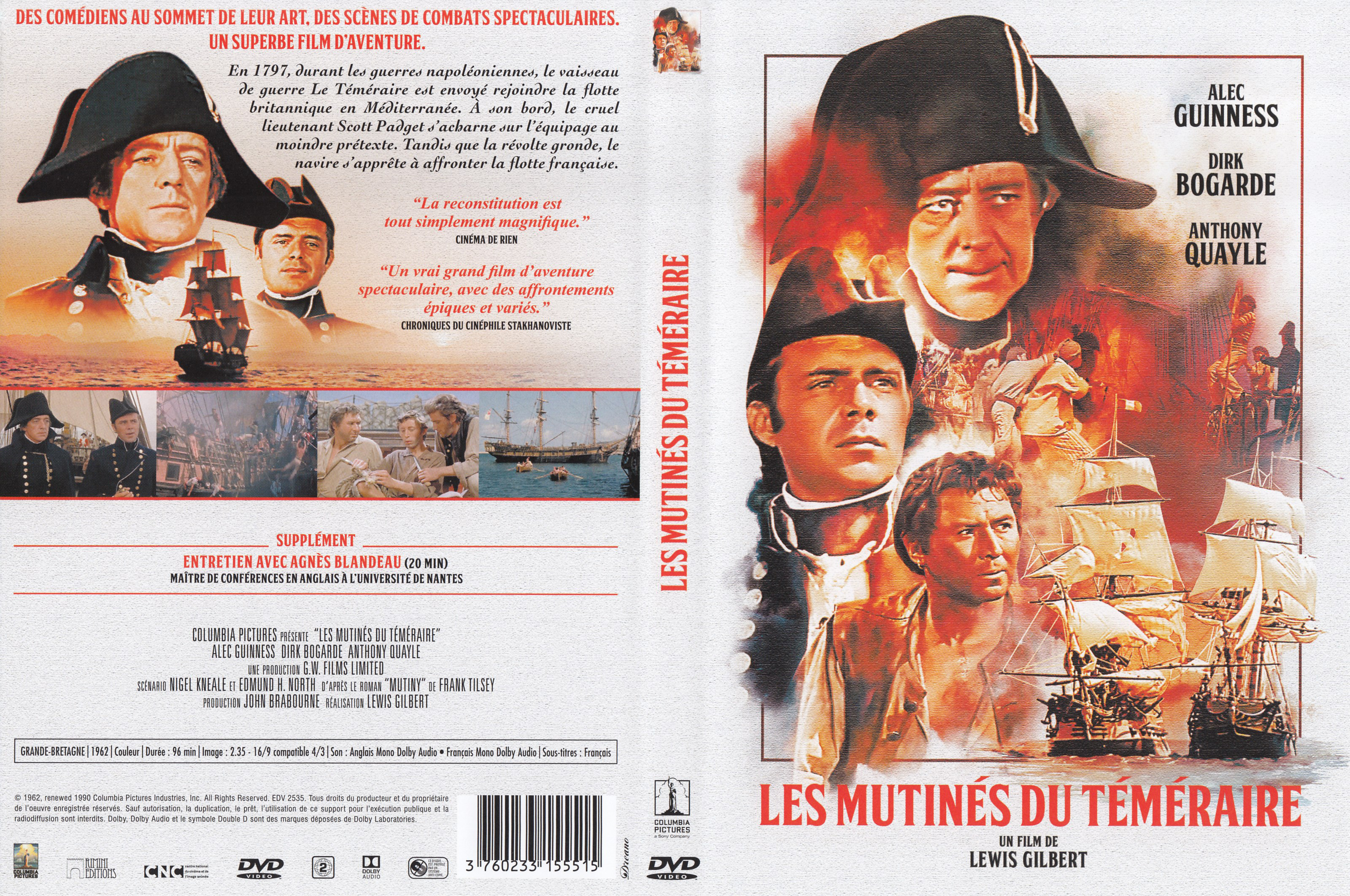 Jaquette DVD Les mutins du Tmraire