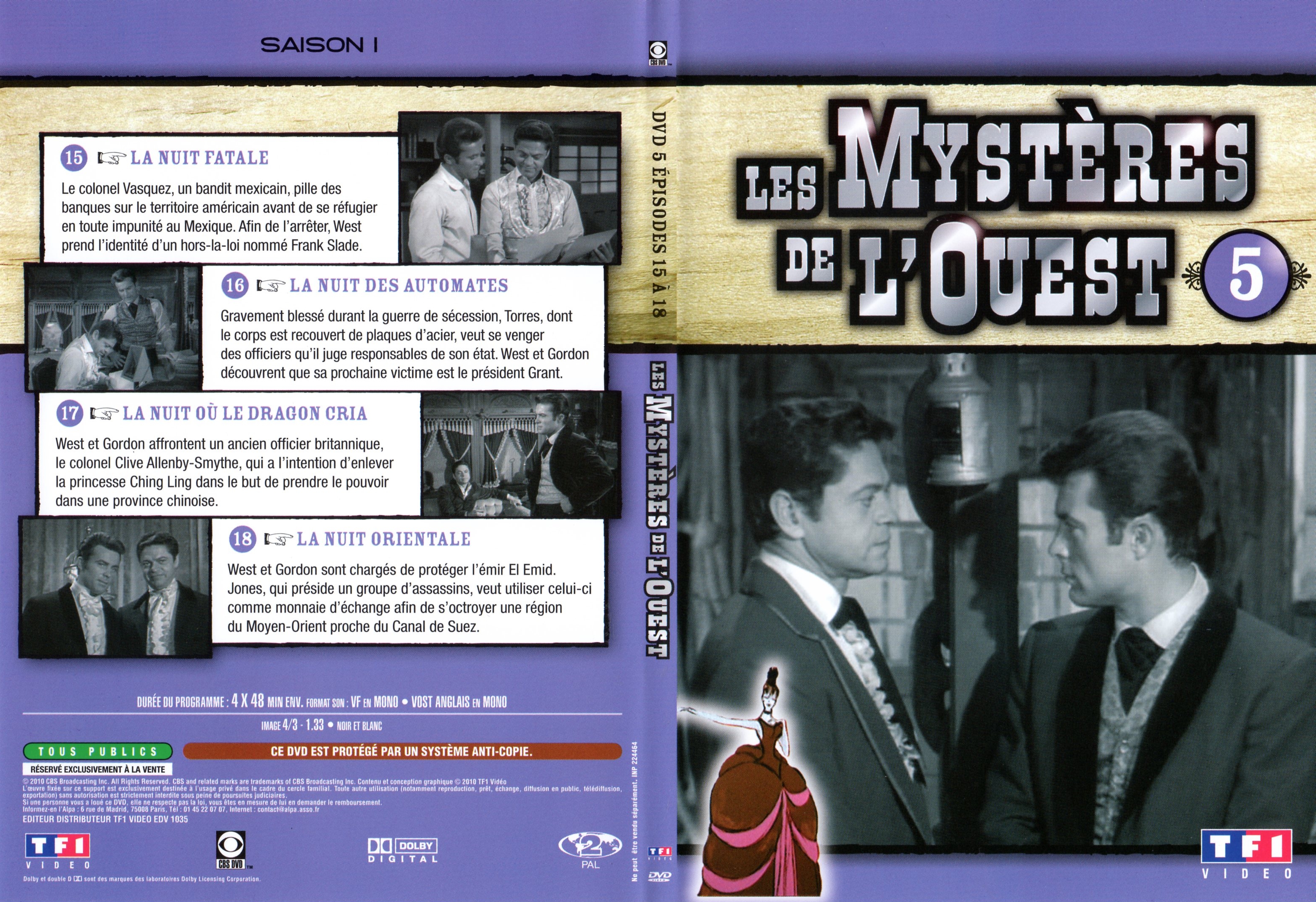 Jaquette DVD Les mystres de l