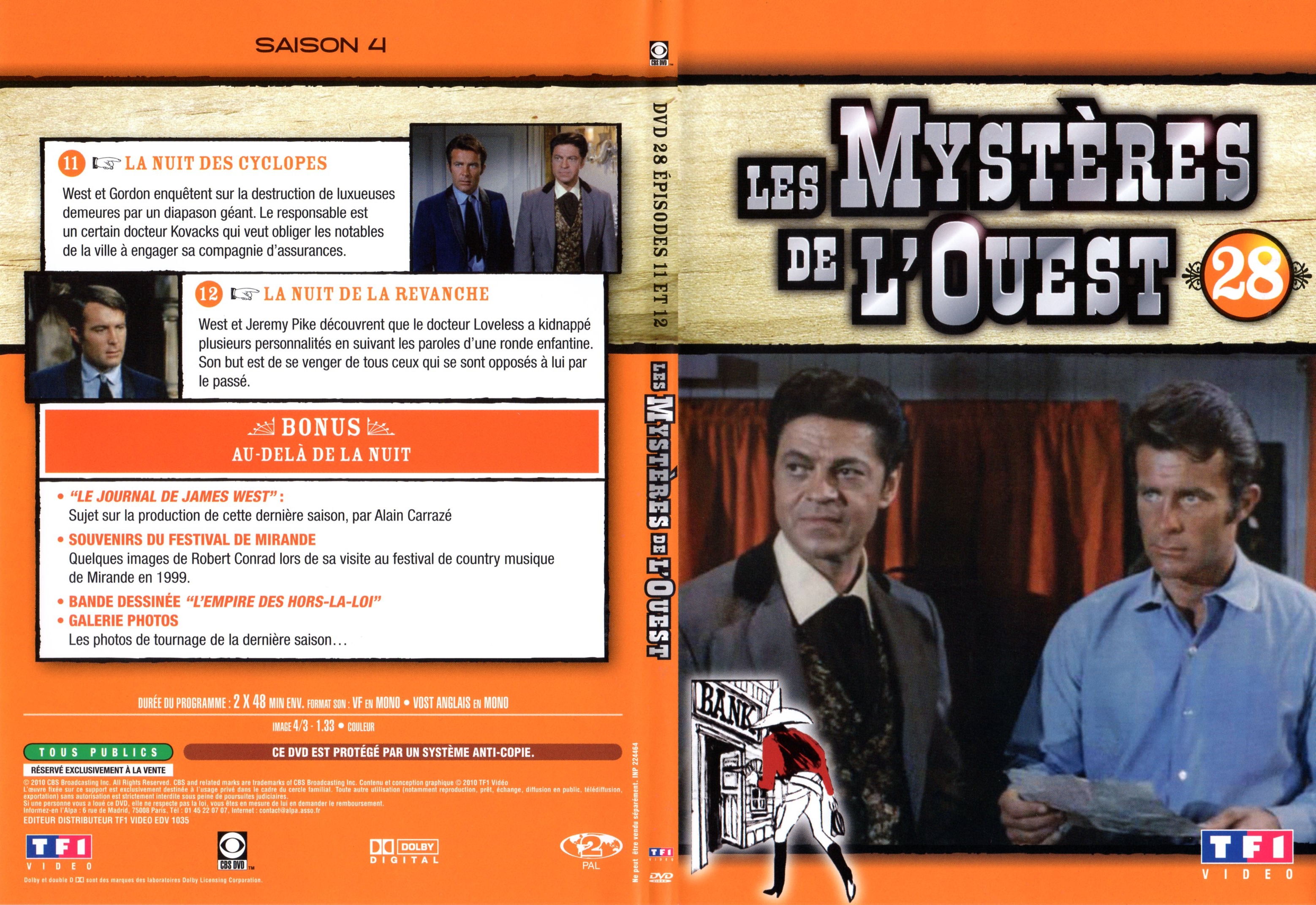 Jaquette DVD Les mystres de l