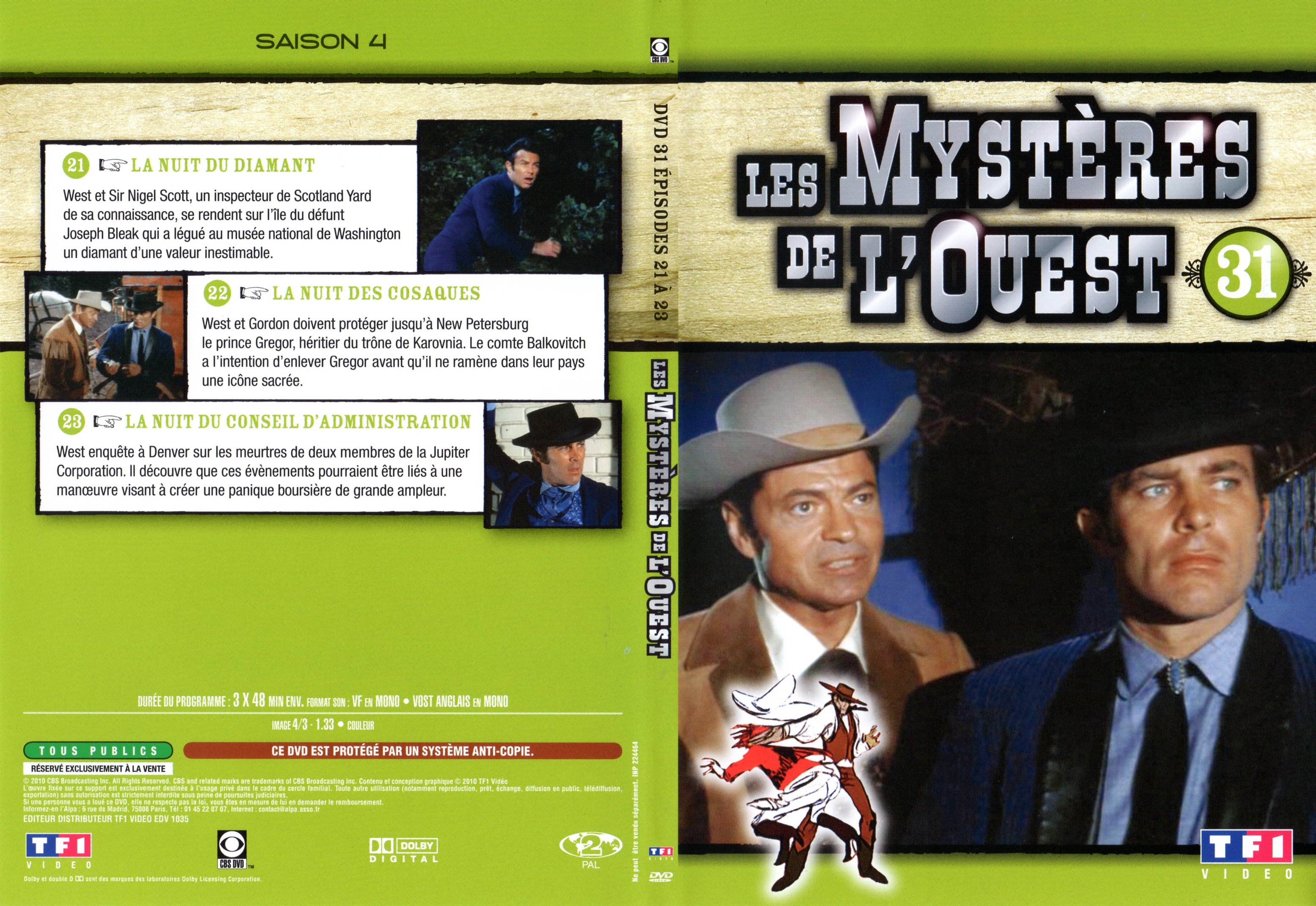 Jaquette DVD Les mystres de l