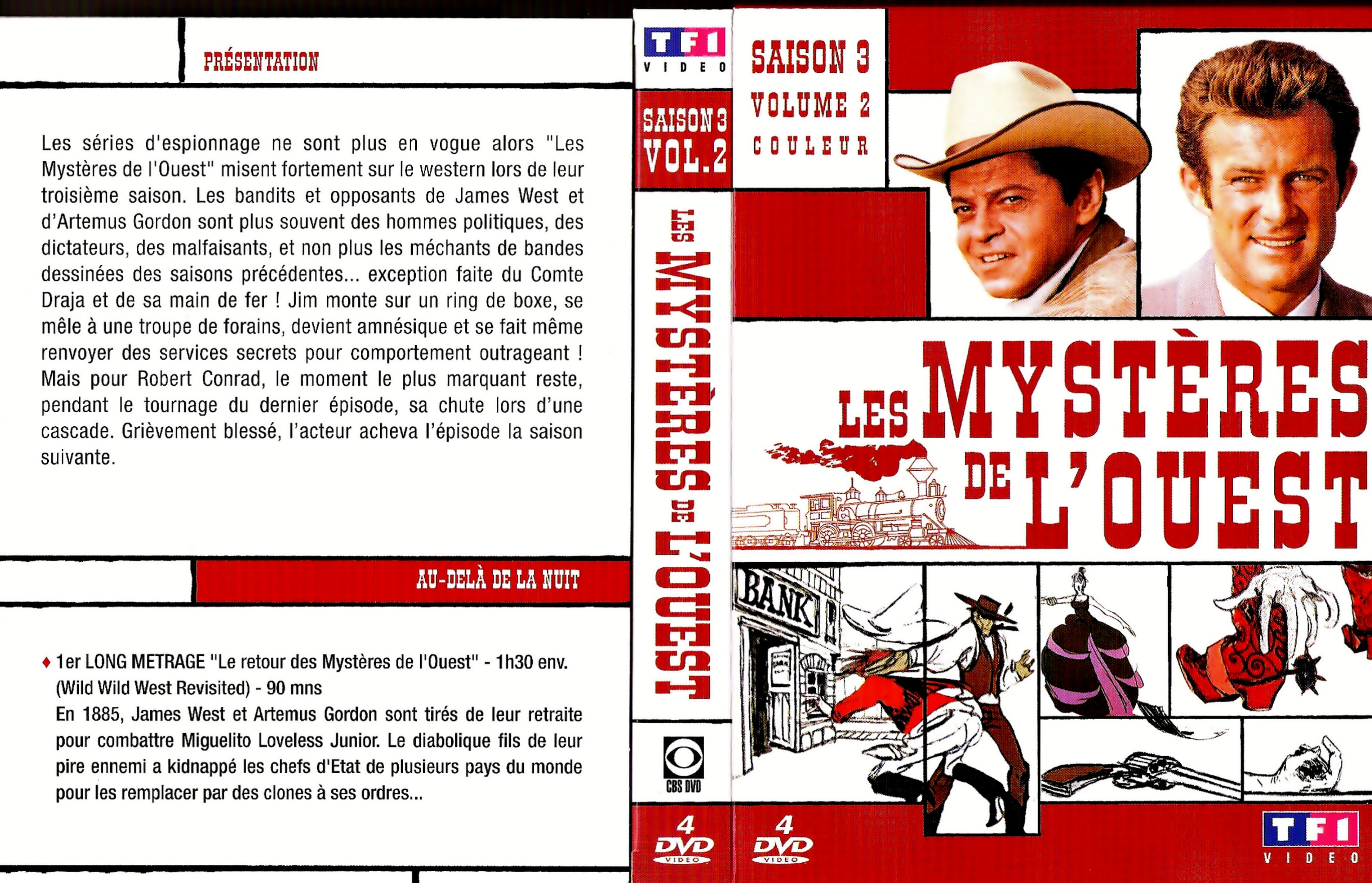 Les Mysteres De L Ouest Saison 3 Jaquette DVD de Les mystères de l'ouest saison 3 vol 2 - Cinéma Passion