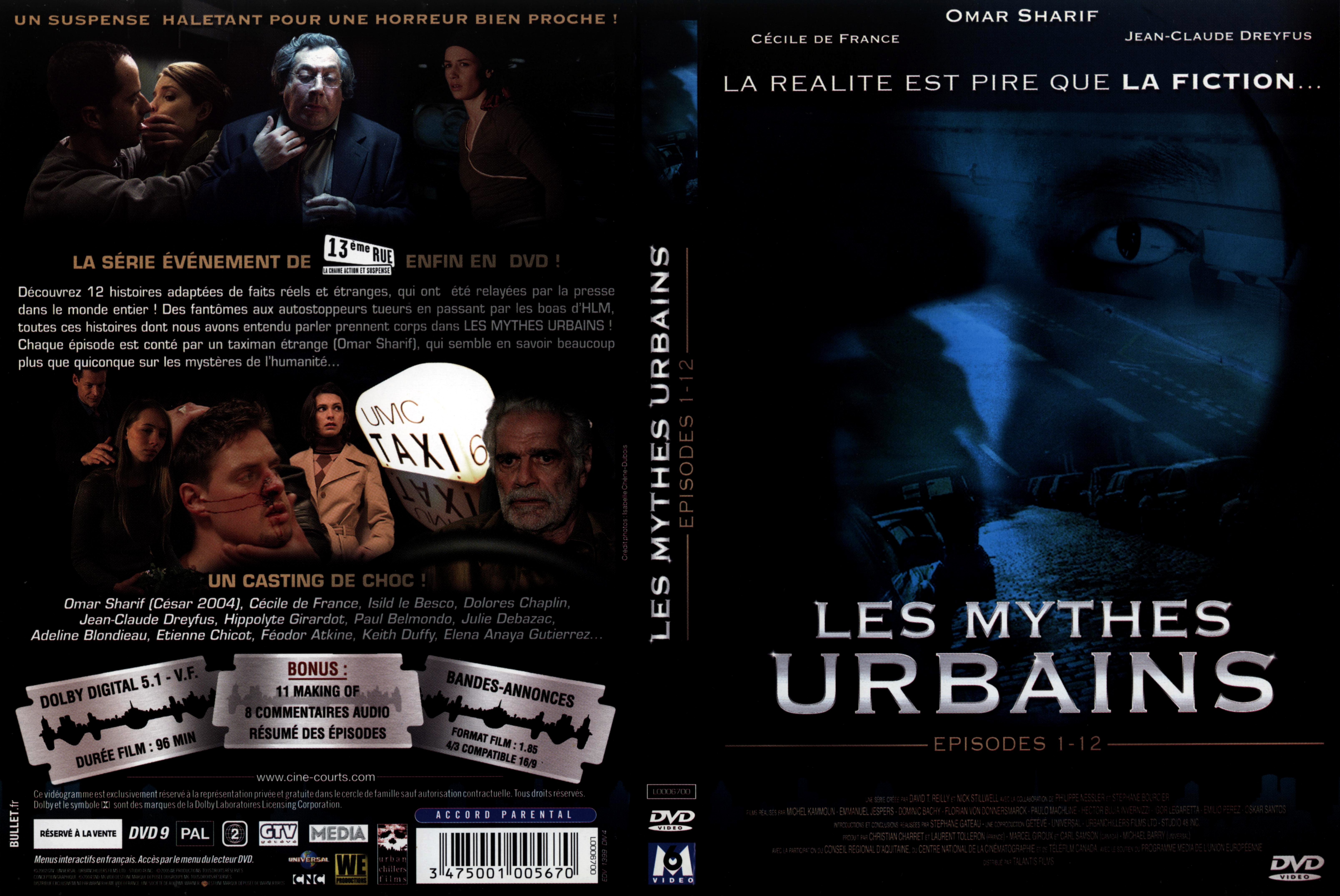 Jaquette DVD Les mythes urbains vol 1