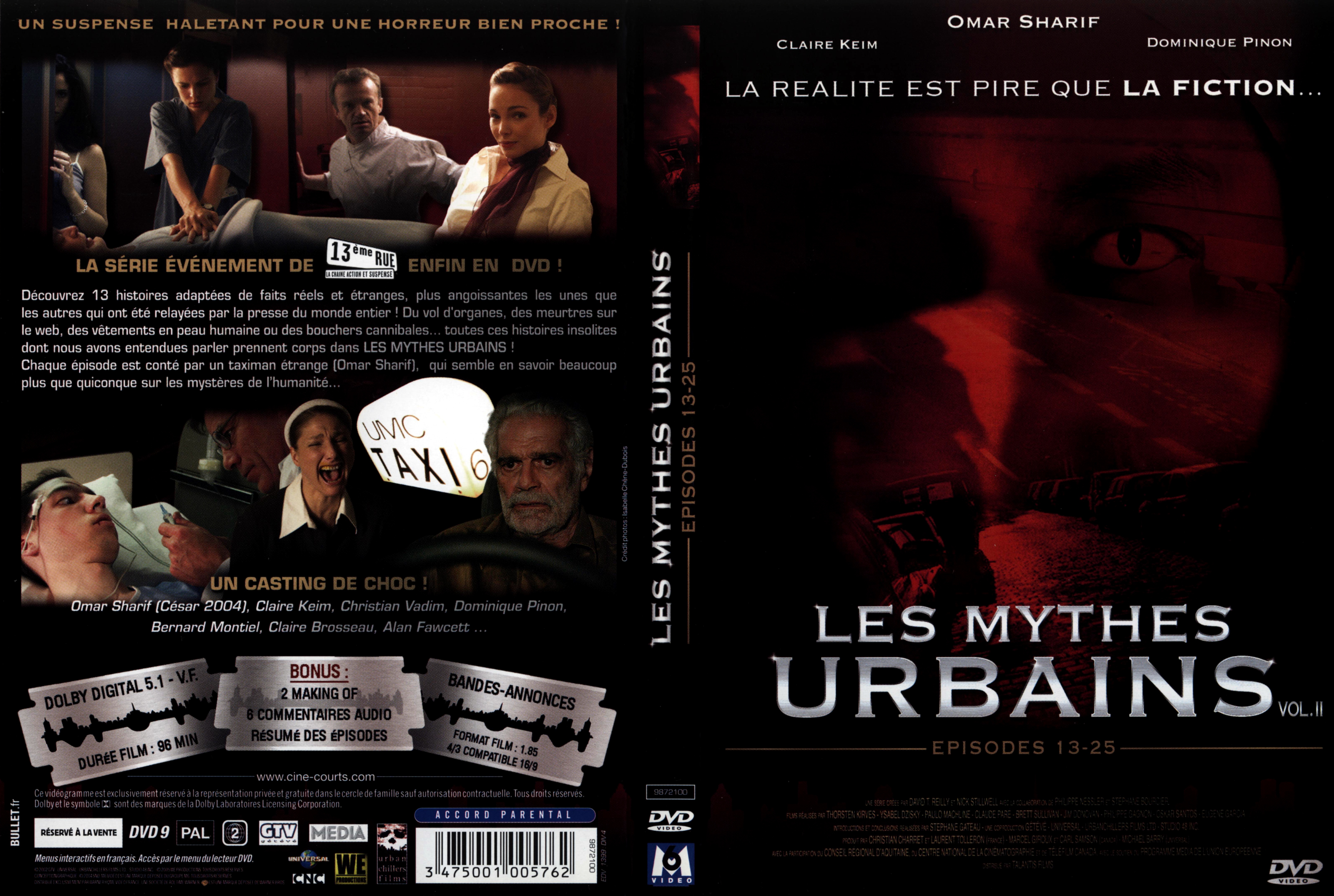 Jaquette DVD Les mythes urbains vol 2