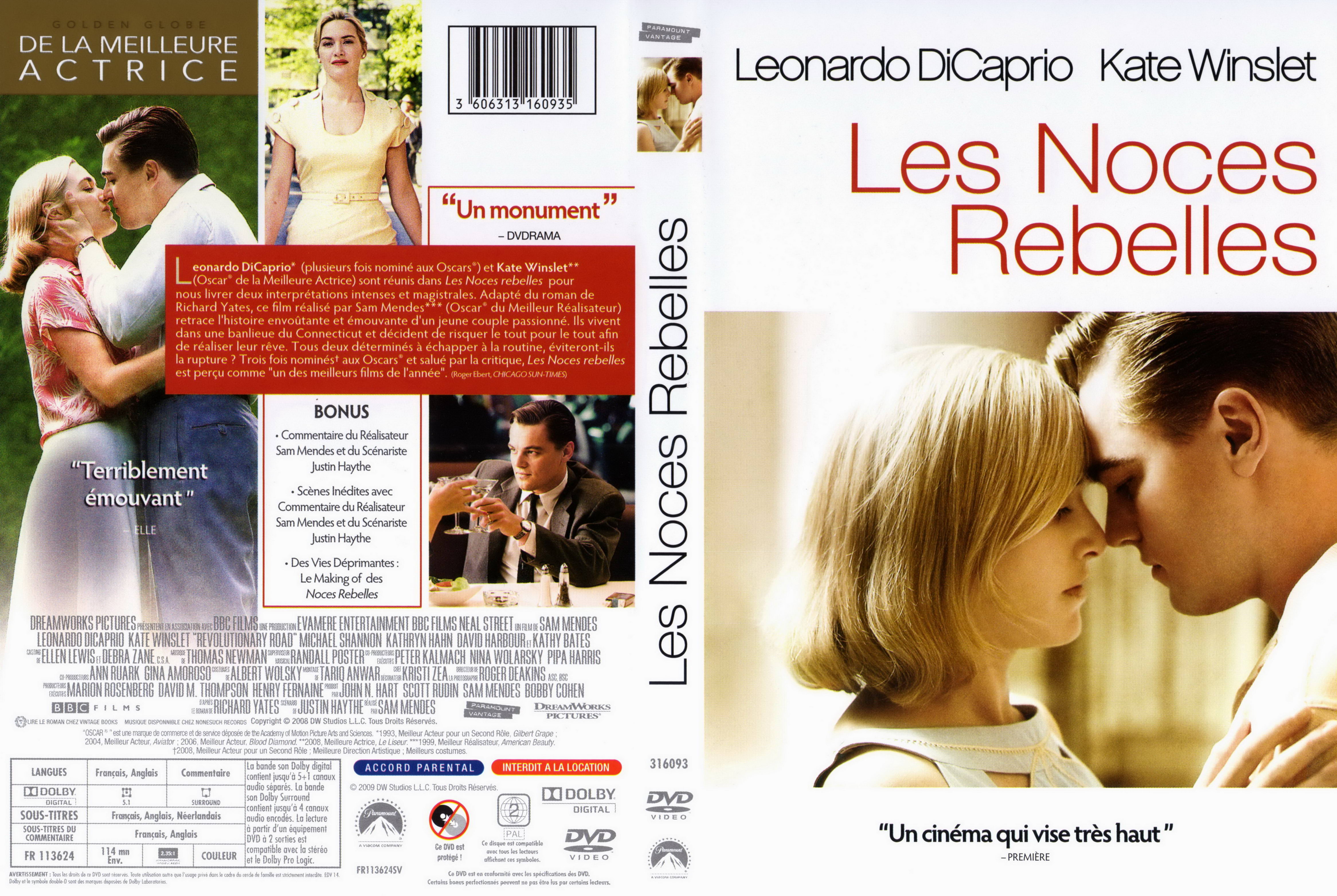Jaquette DVD Les noces rebelles