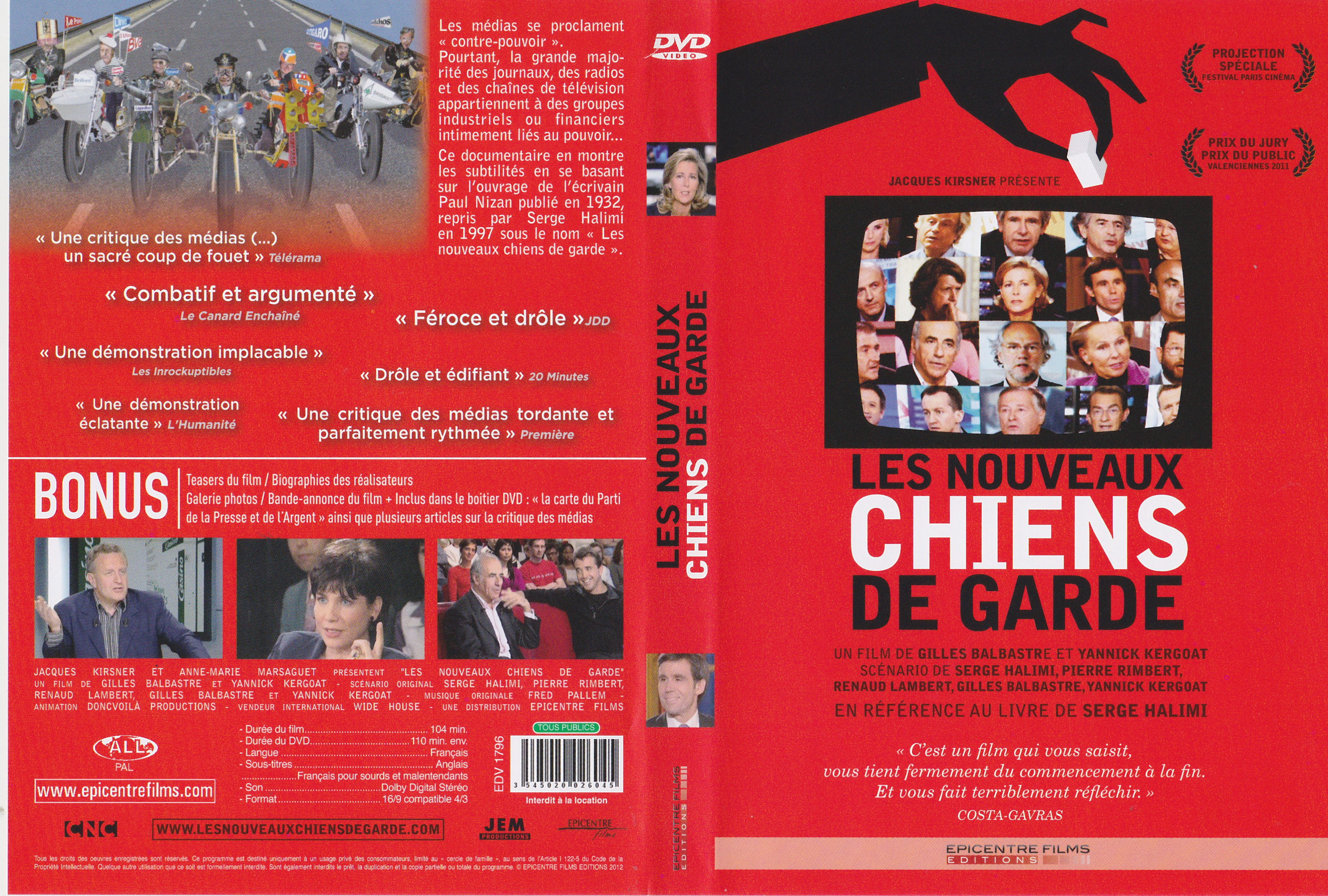 Jaquette DVD Les nouveaux chiens de garde