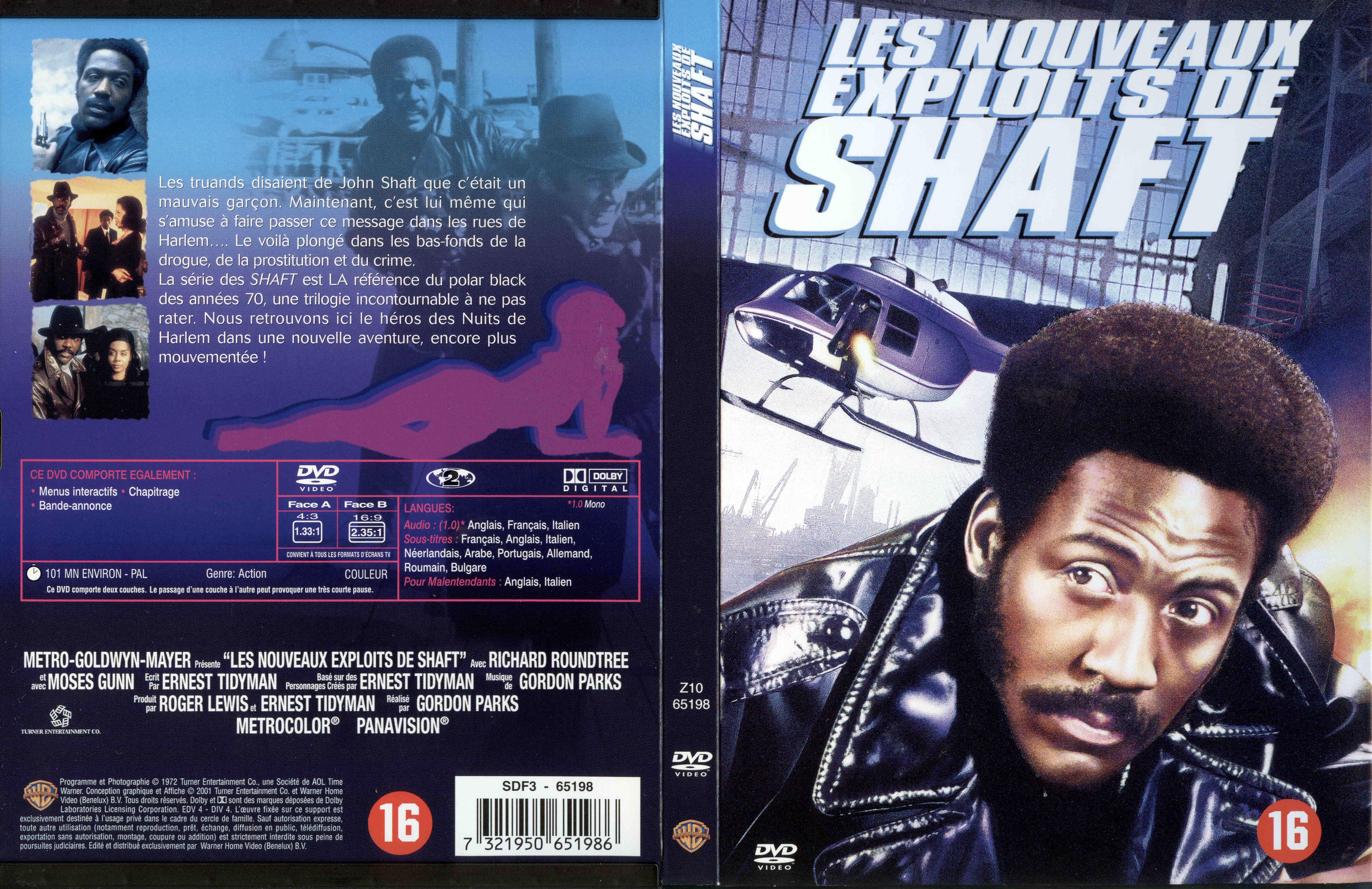 Jaquette DVD Les nouveaux exploits de Shaft