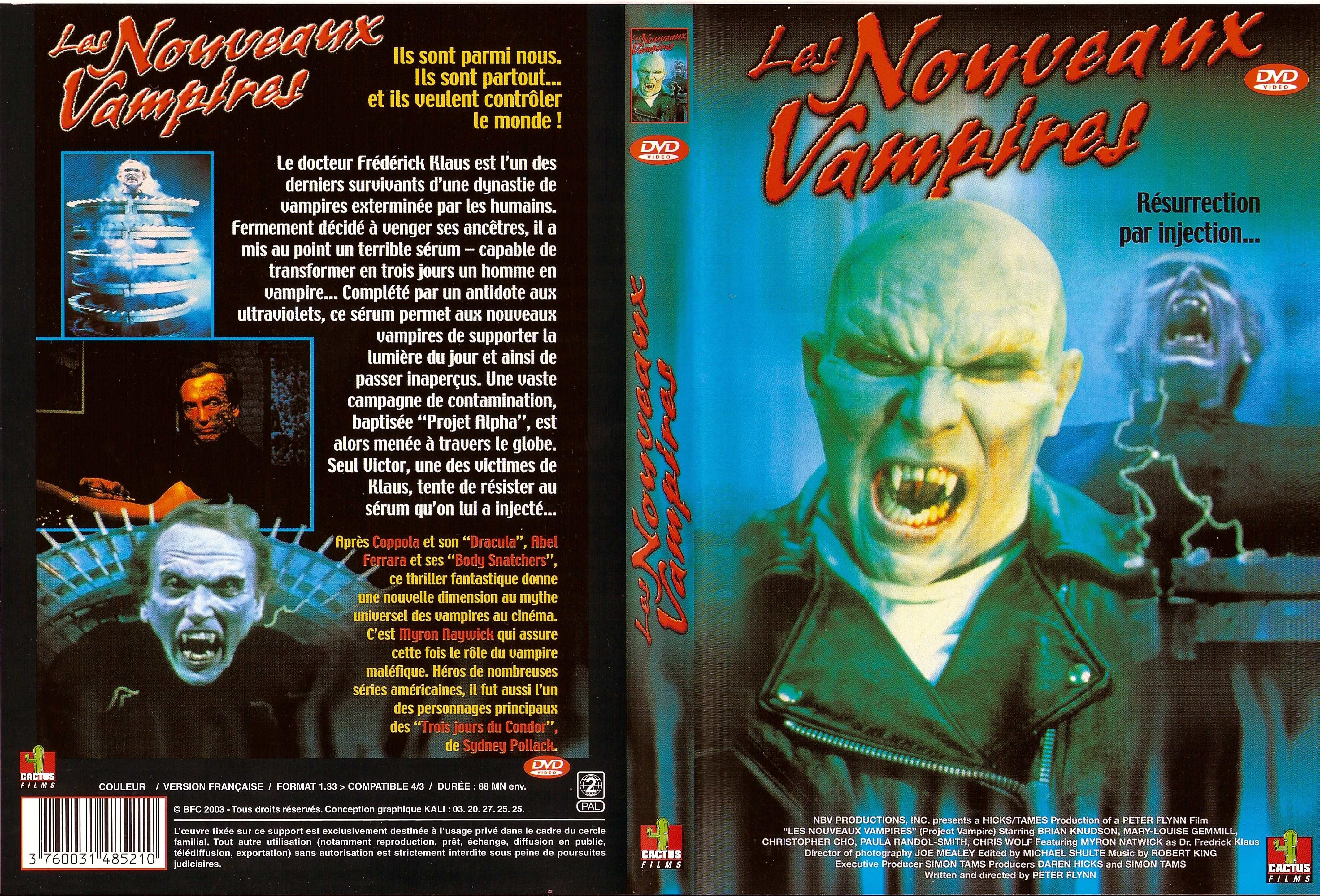 Jaquette DVD Les nouveaux vampires
