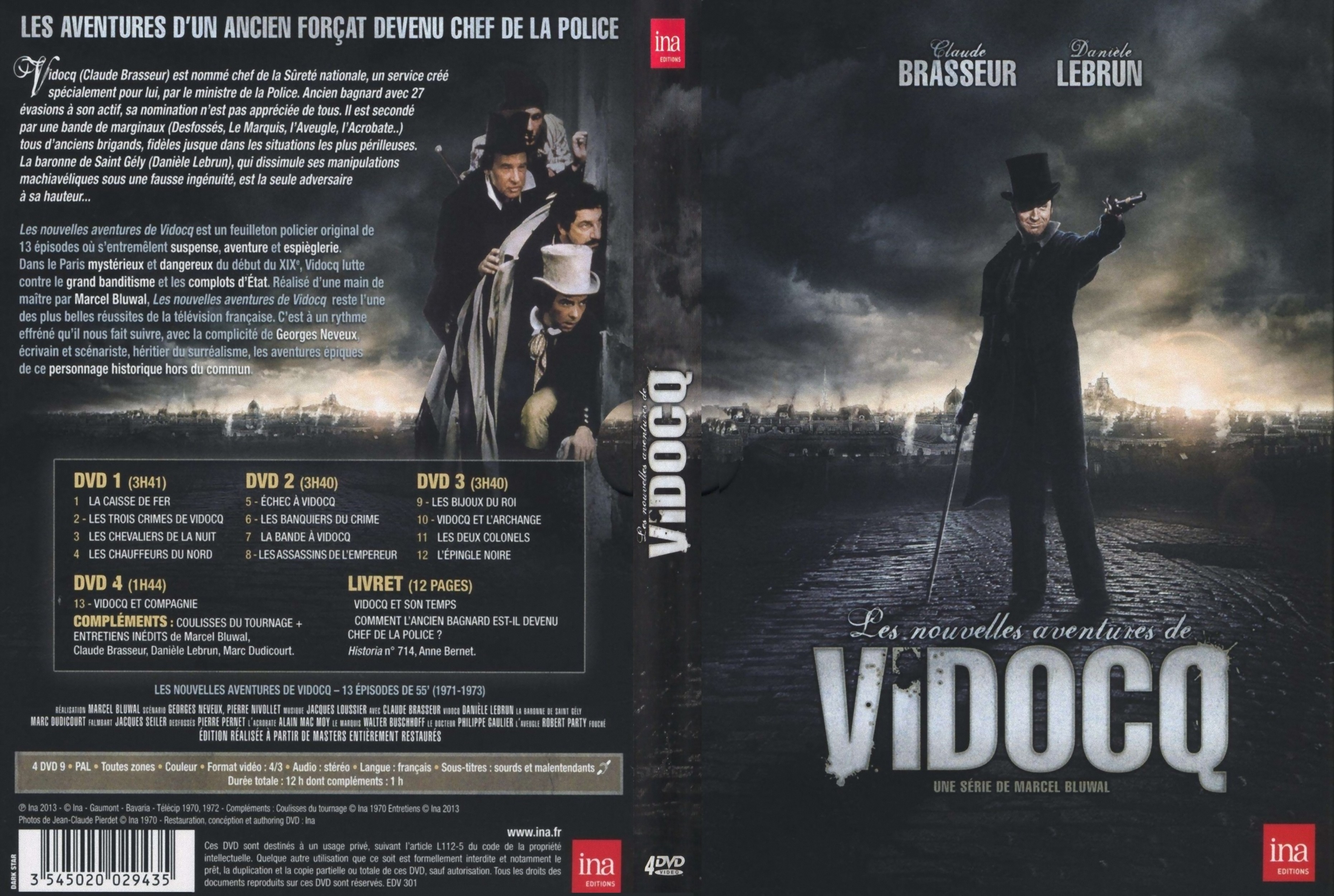 Jaquette DVD Les nouvelles aventures Vidocq