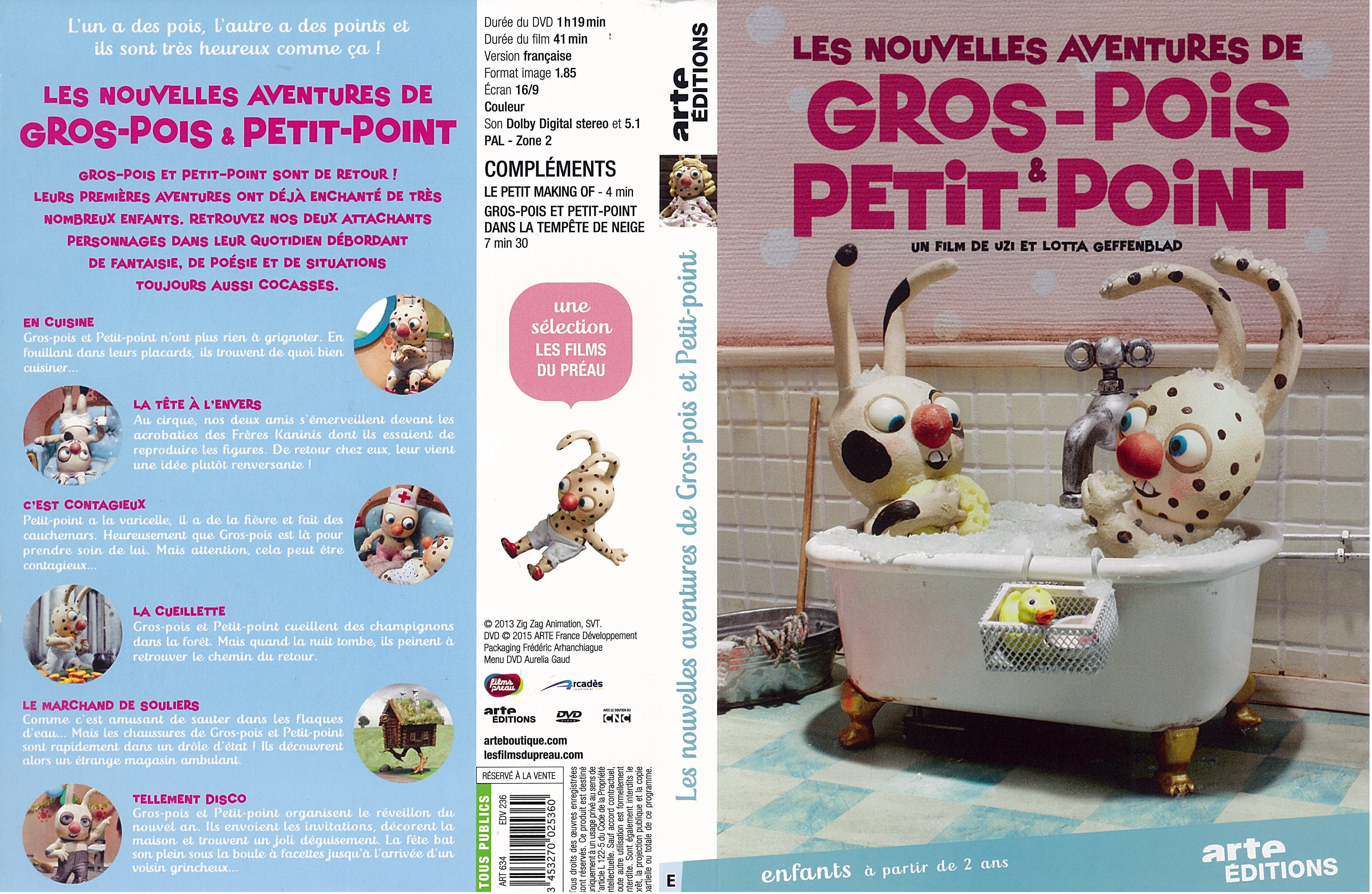 Jaquette DVD Les nouvelles aventures de Gros-pois et petit-point