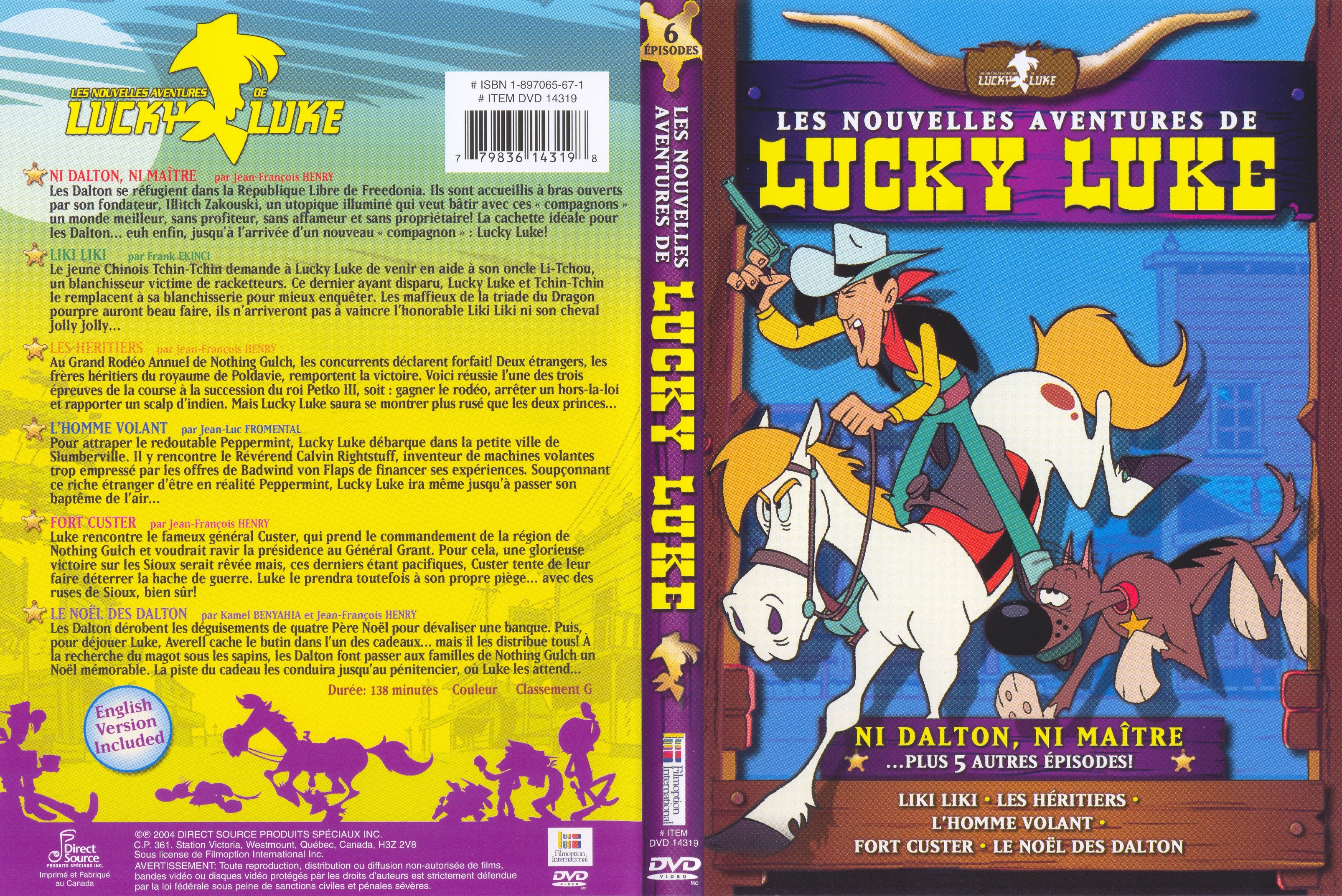 Jaquette DVD Les nouvelles aventures de Lucky Luke - Ni Dalton ni maitre