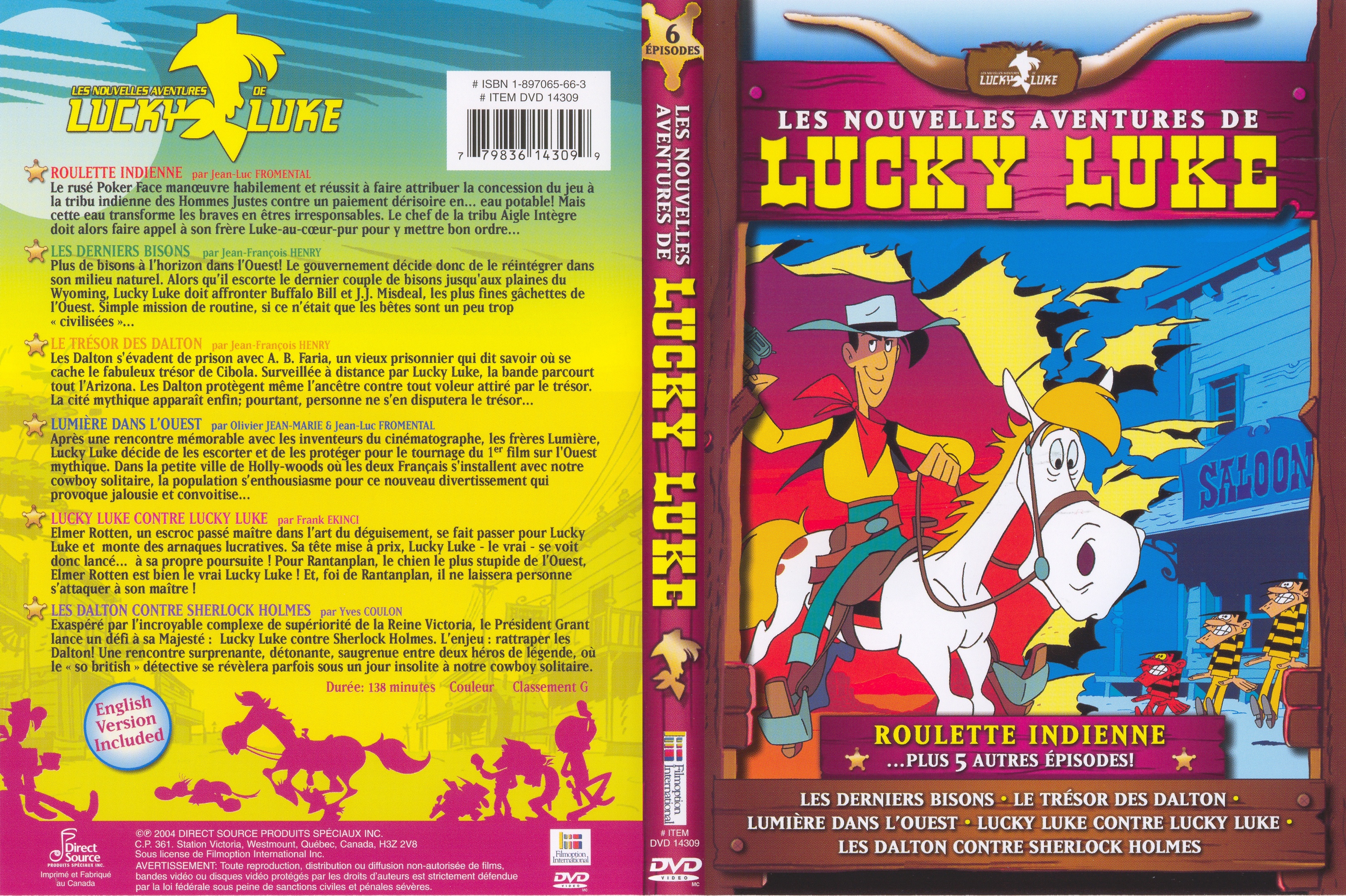 Jaquette DVD Les nouvelles aventures de Lucky Luke - Roulette Indienne