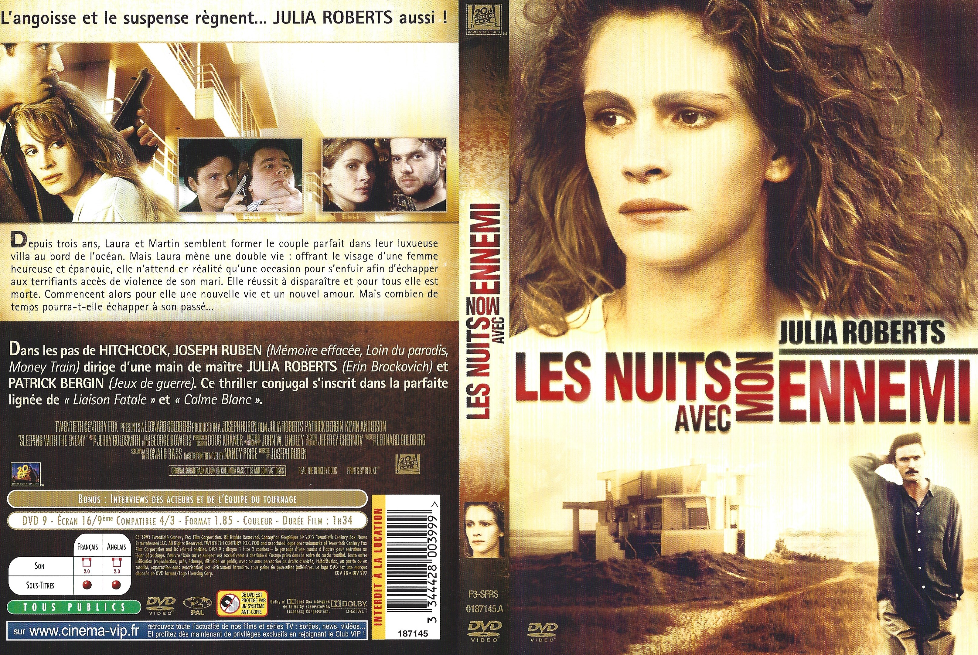 Jaquette DVD Les nuits avec mon ennemi v2