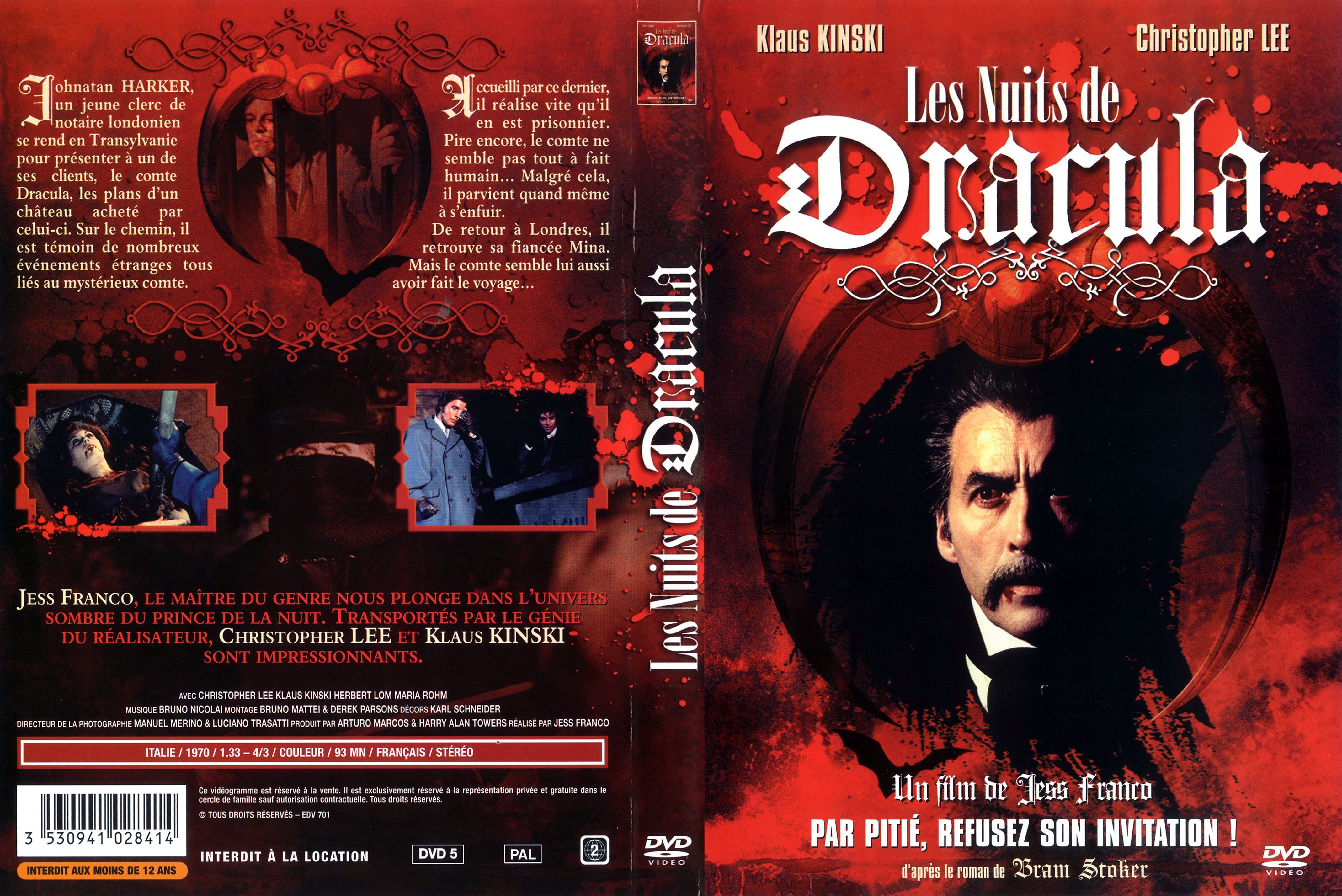 Jaquette DVD Les nuits de Dracula