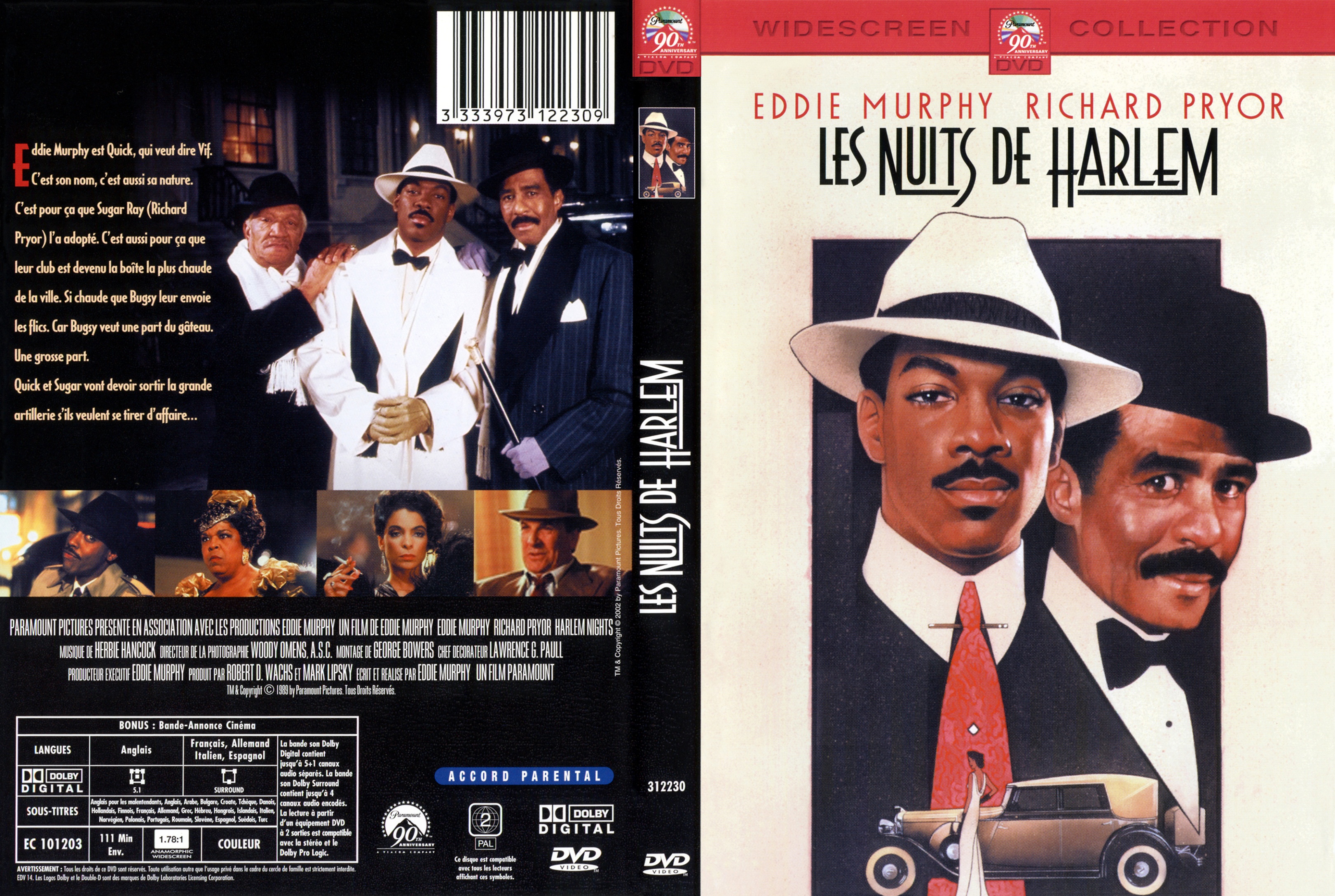 Jaquette DVD Les nuits de Harlem