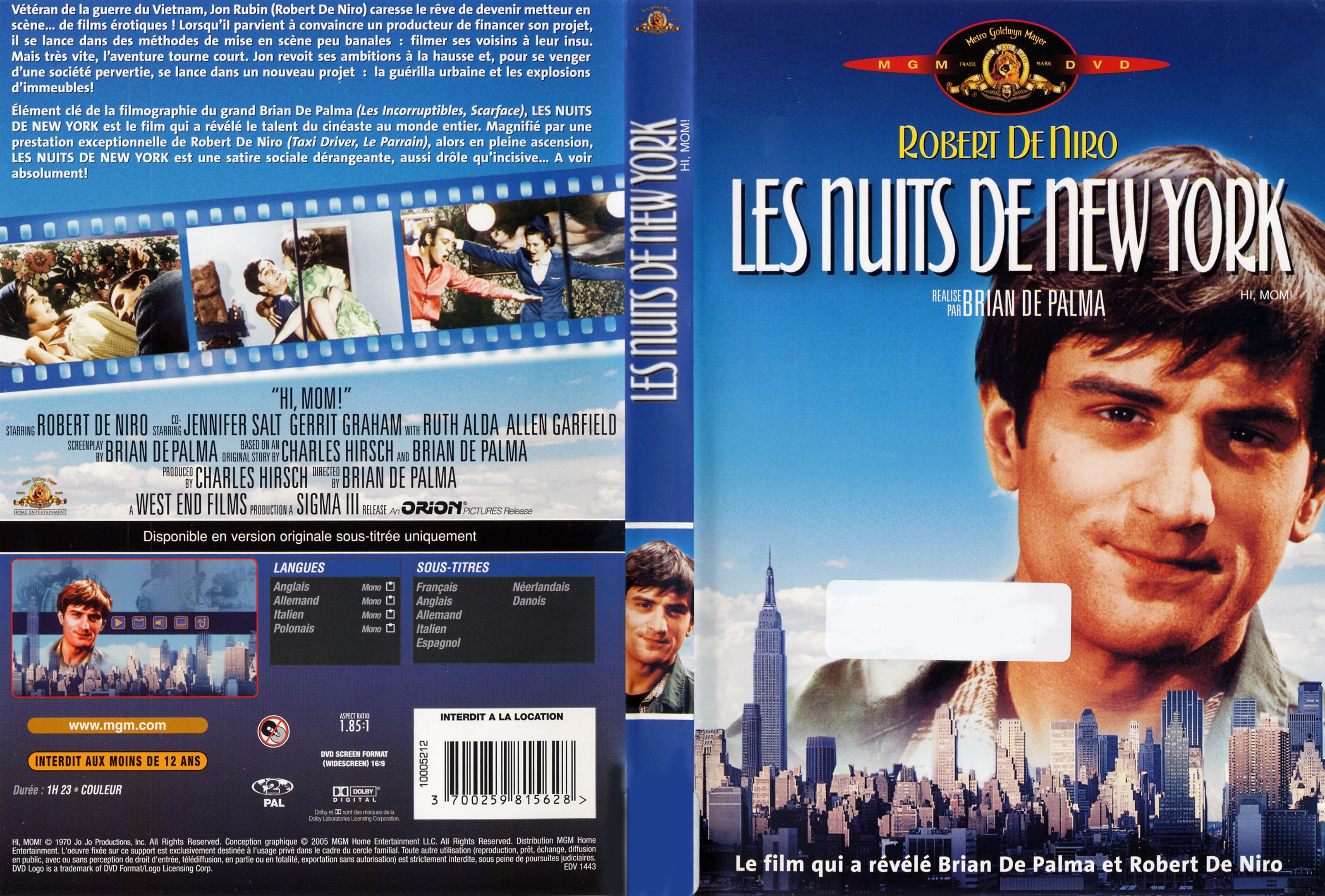 Jaquette DVD Les nuits de New York - Hi Mom