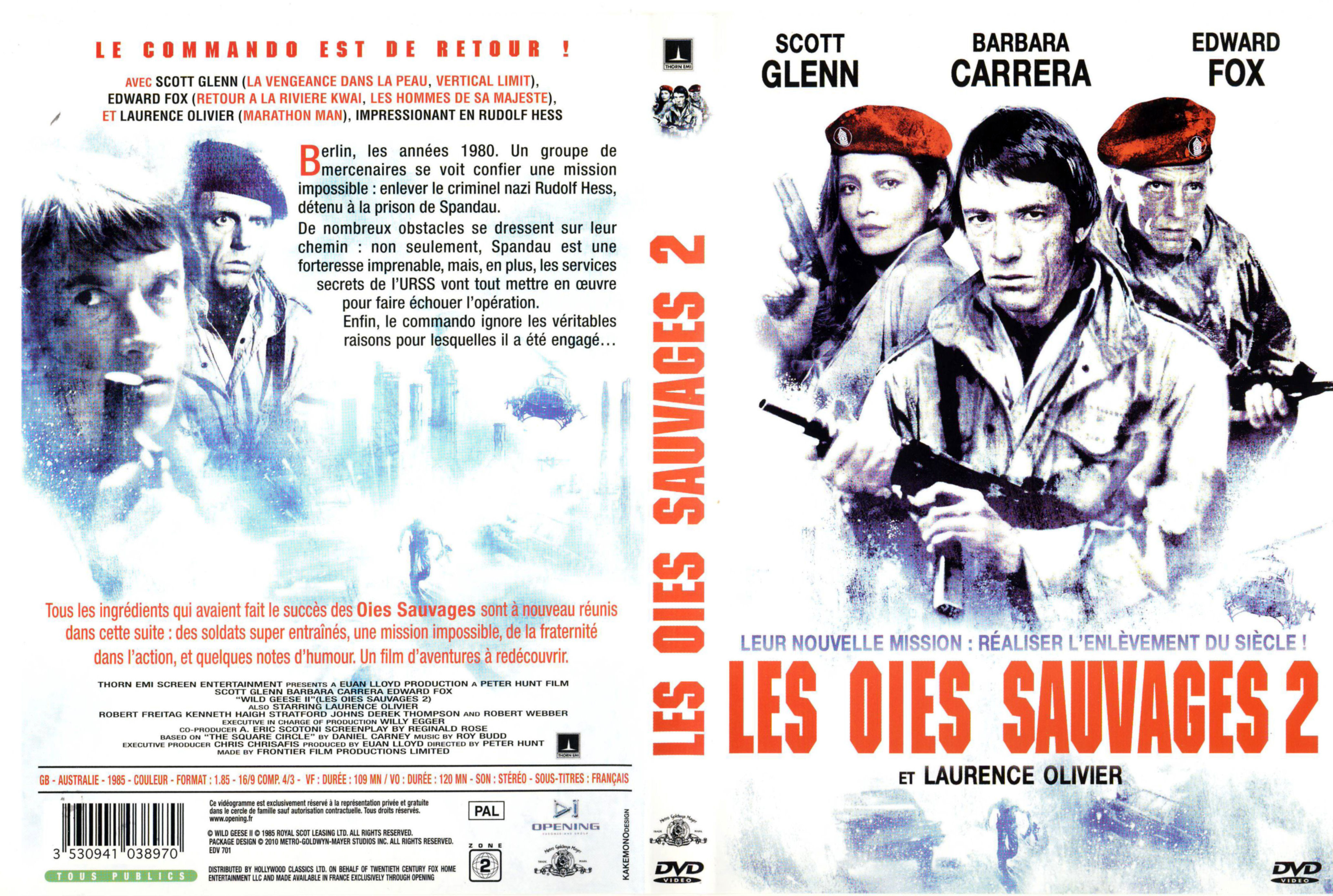 Jaquette DVD Les oies sauvages 2