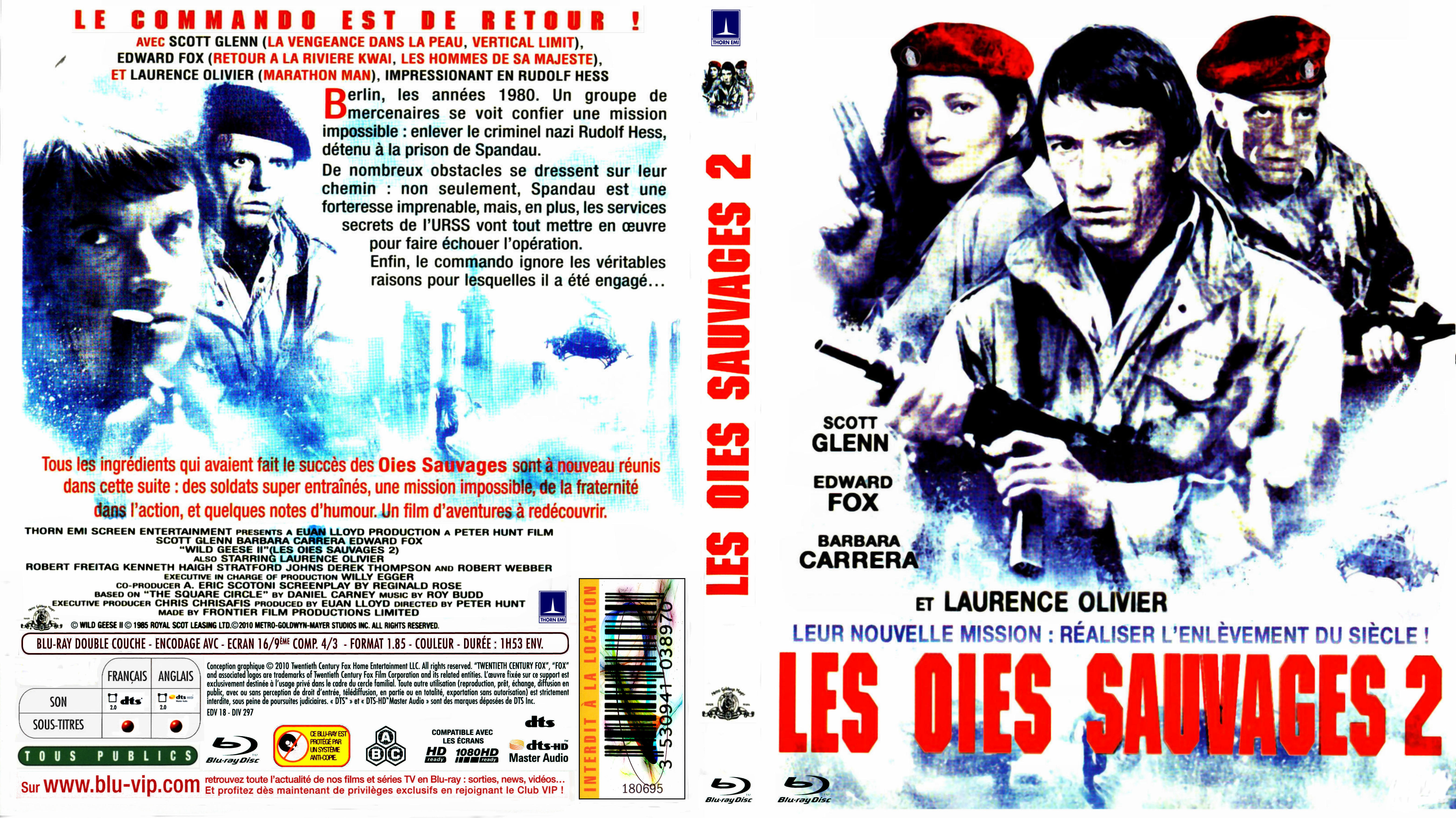 Jaquette DVD Les oies sauvages 2 custom (BLU-RAY)