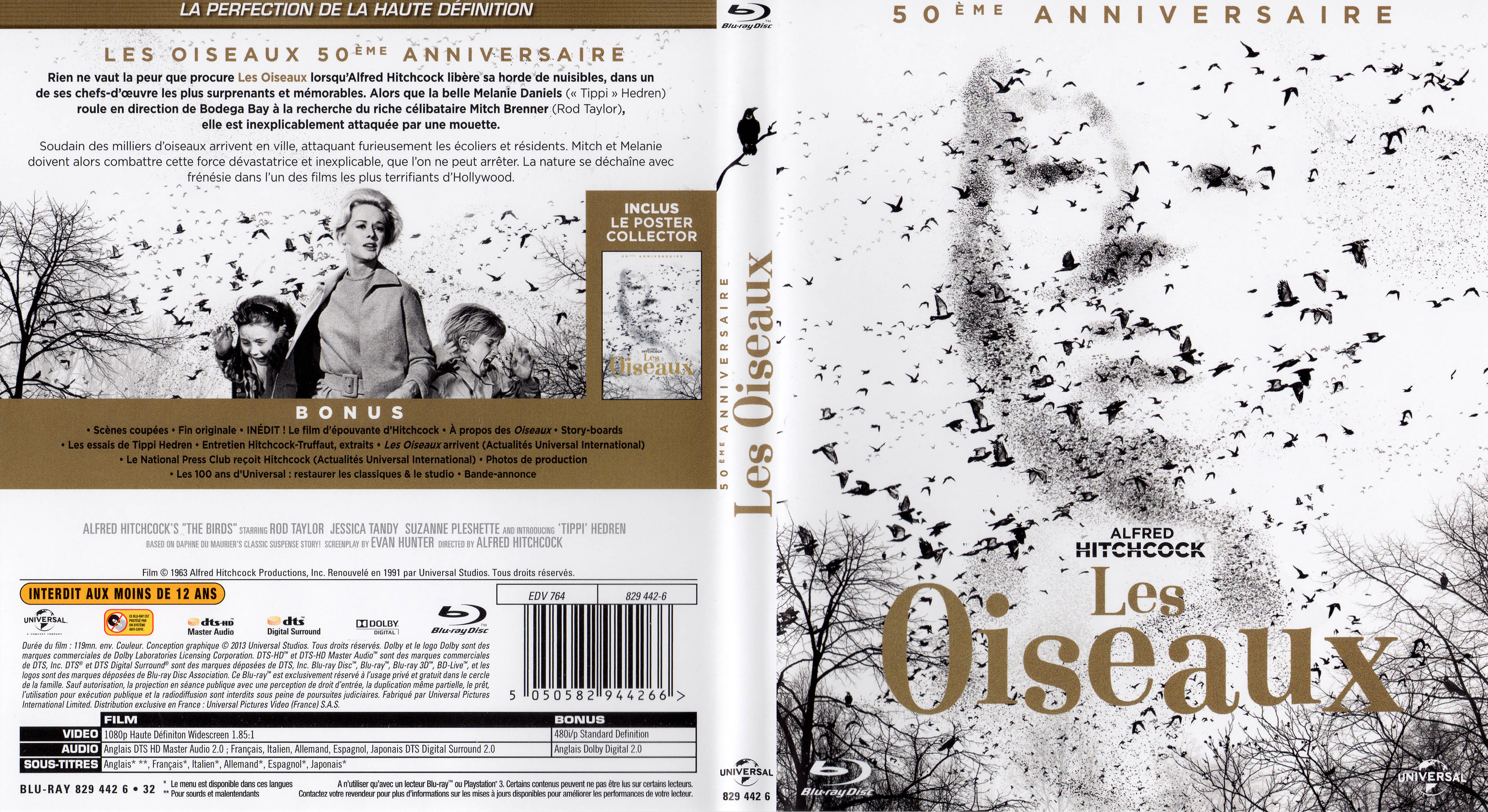 Jaquette DVD Les oiseaux (BLU-RAY)