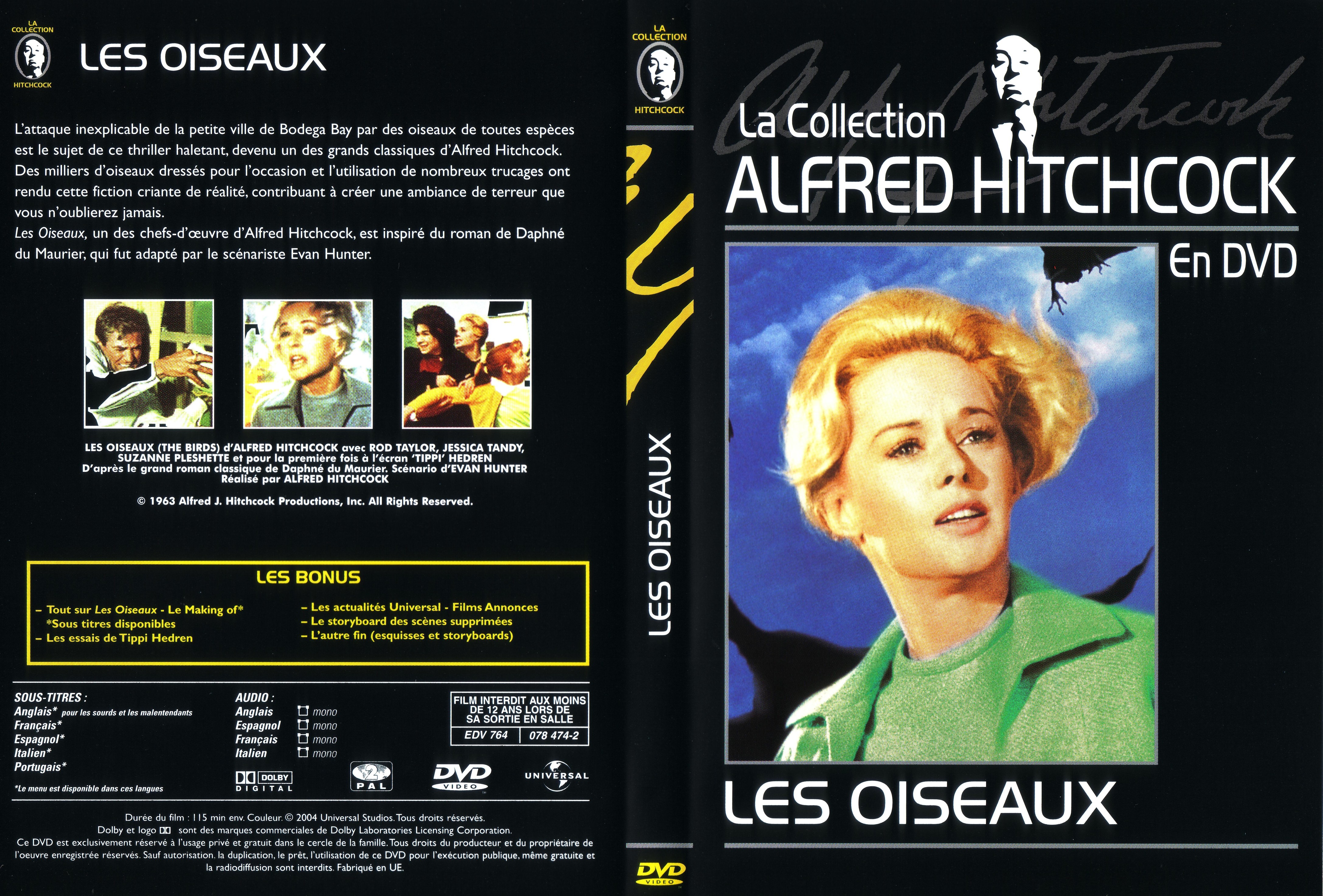 Jaquette DVD Les oiseaux v2