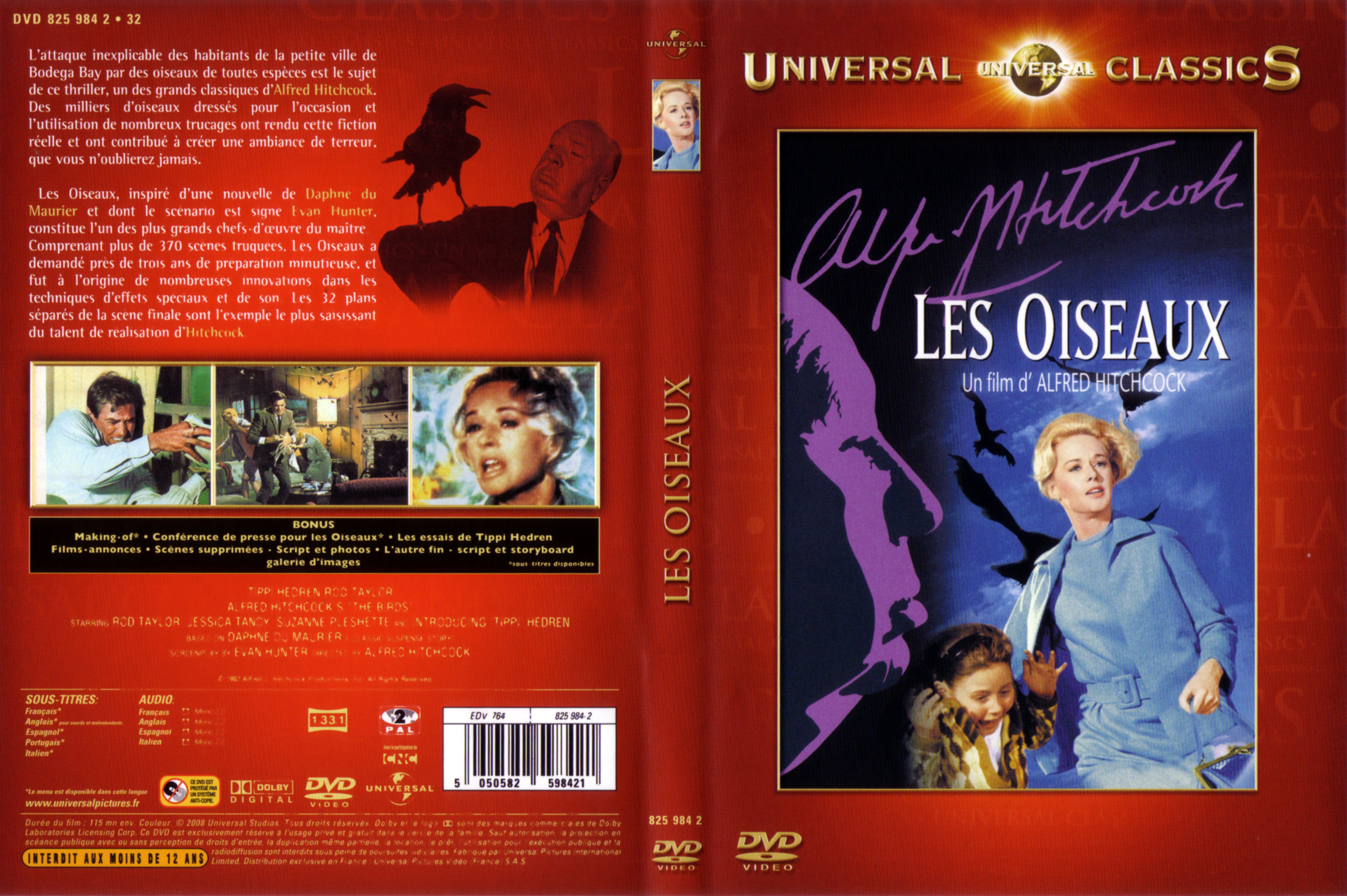 Jaquette DVD Les oiseaux v3