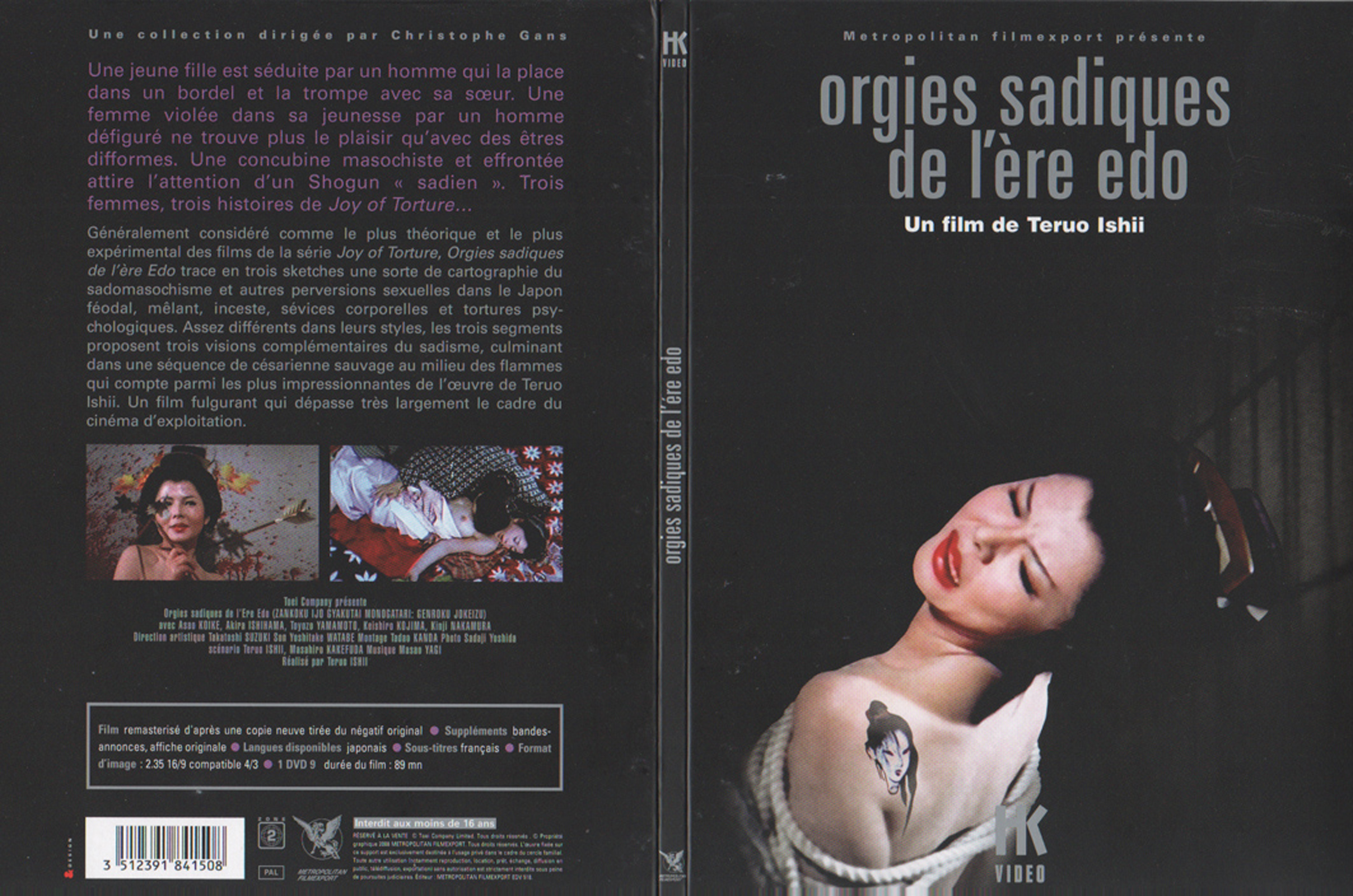 Jaquette DVD Les orgies sadiques de l