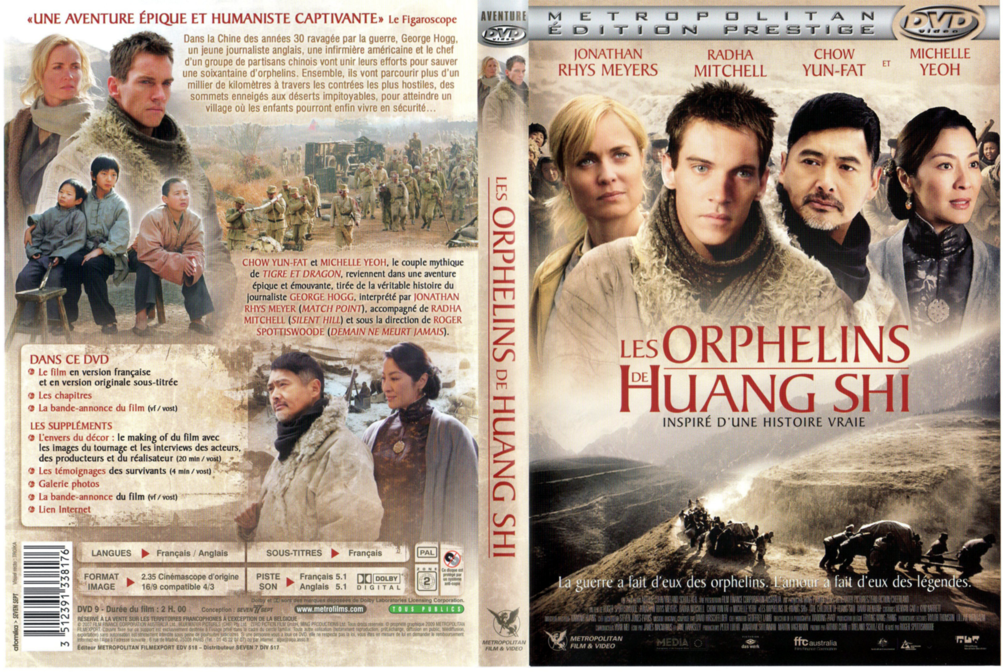 Jaquette DVD Les orphelins de Huang Shi