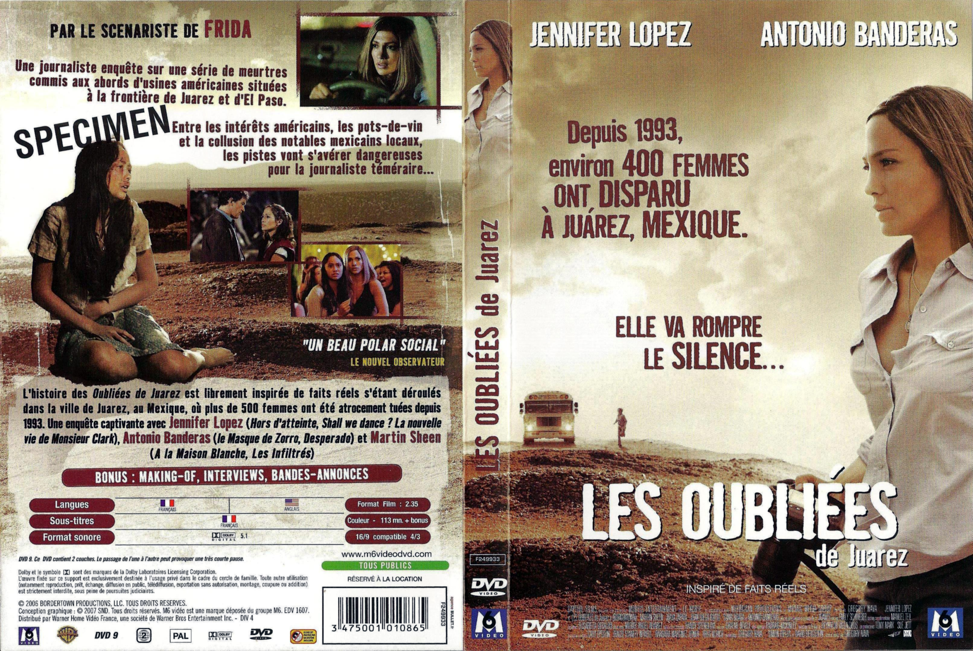 Jaquette DVD Les oublies de Juarez v2